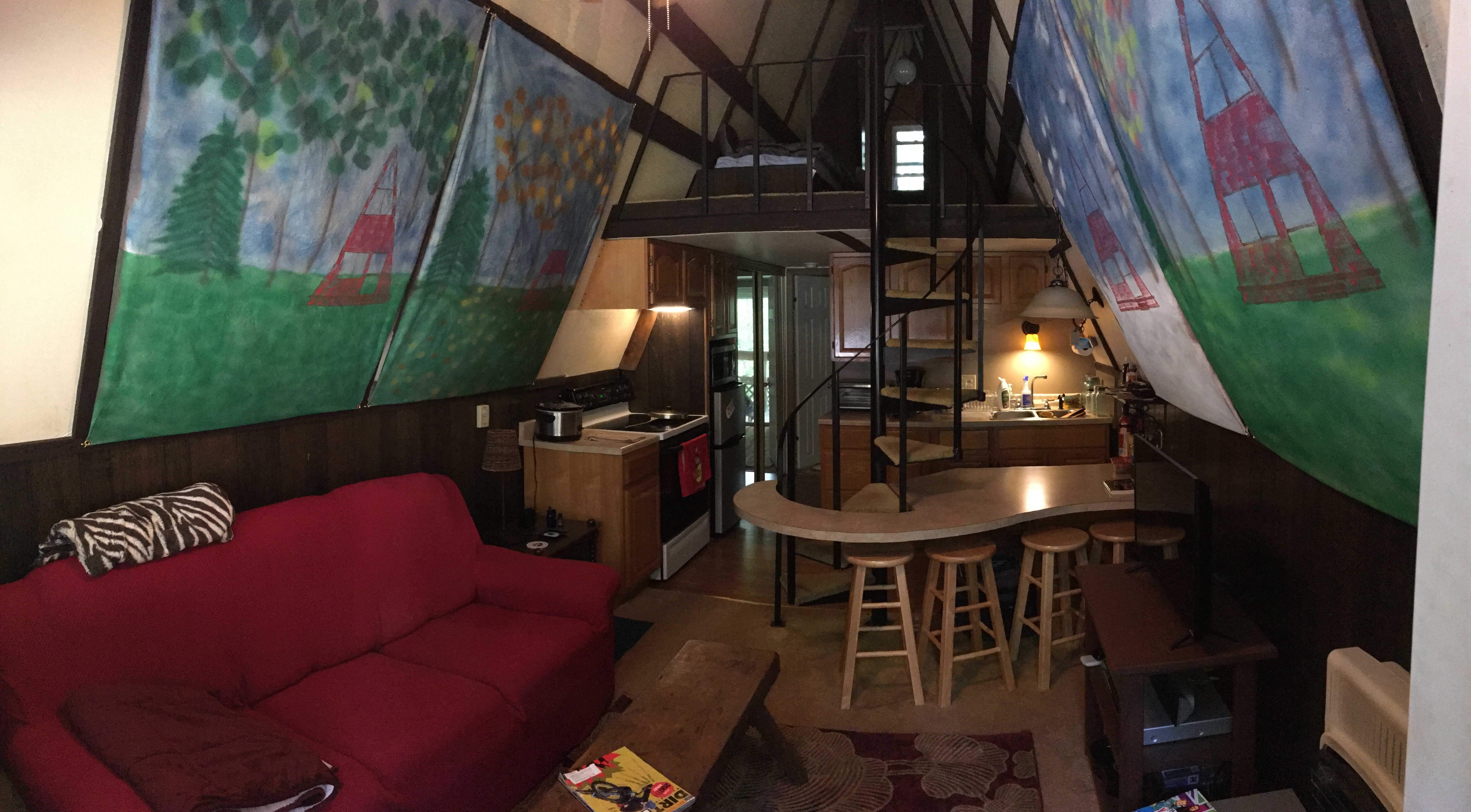 Rustic A Frame Cabin Tiny Houses For Rent In Rockwood