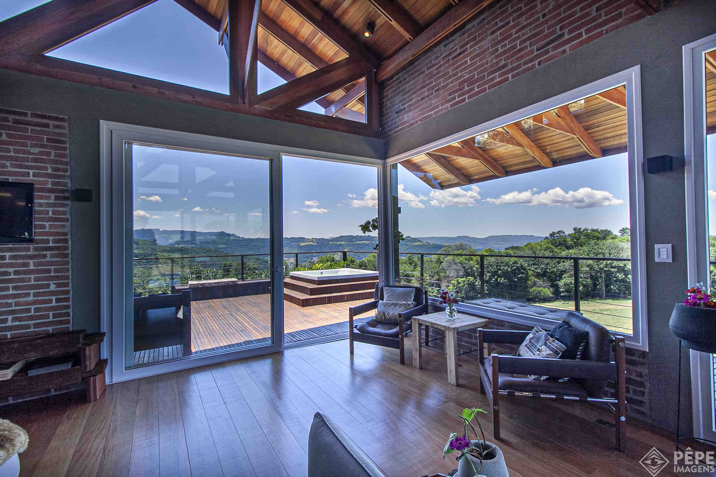 Casa de Campo com vista incrível e muito conforto