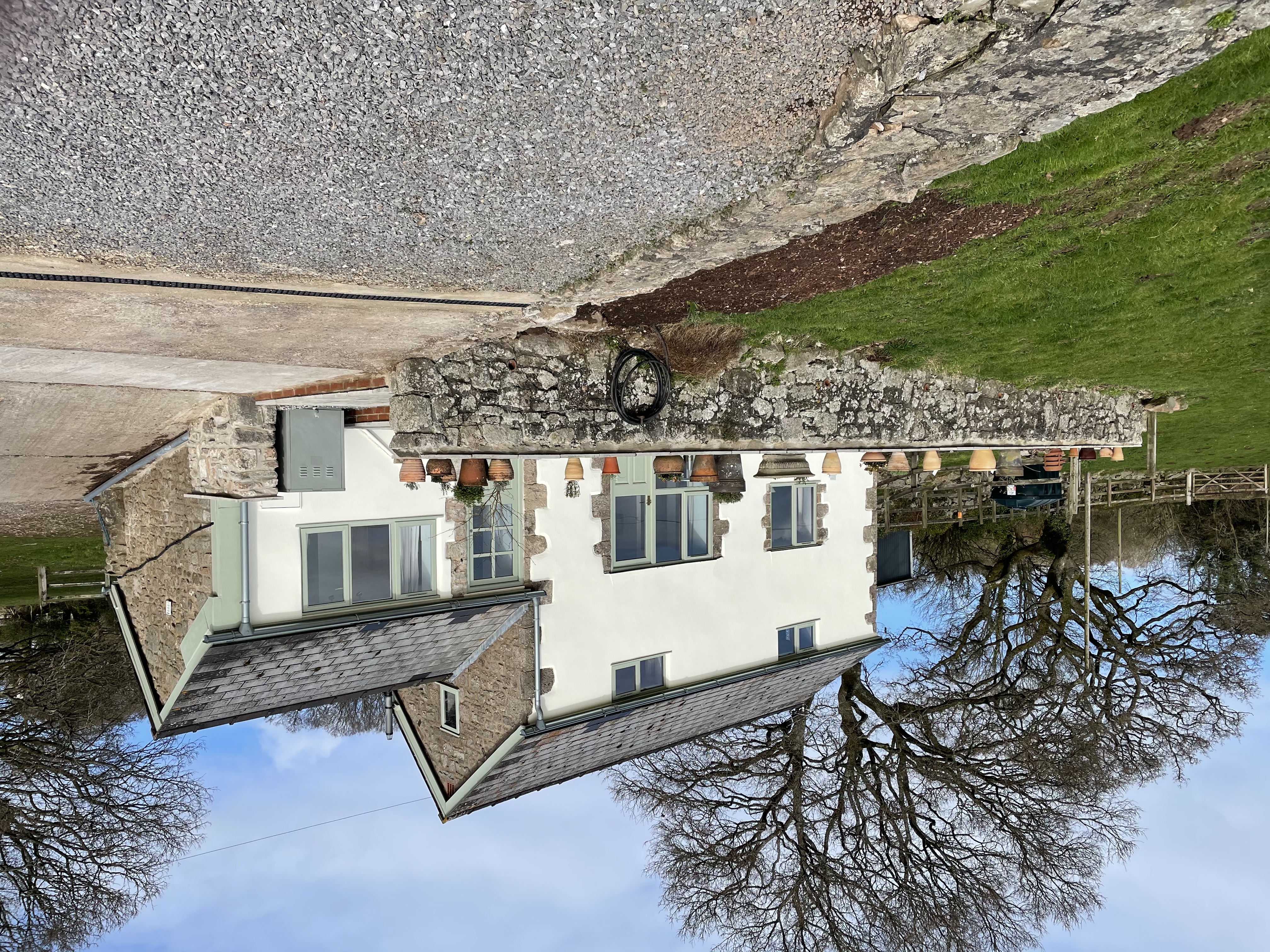 A characterful stone and lime rendered cottage