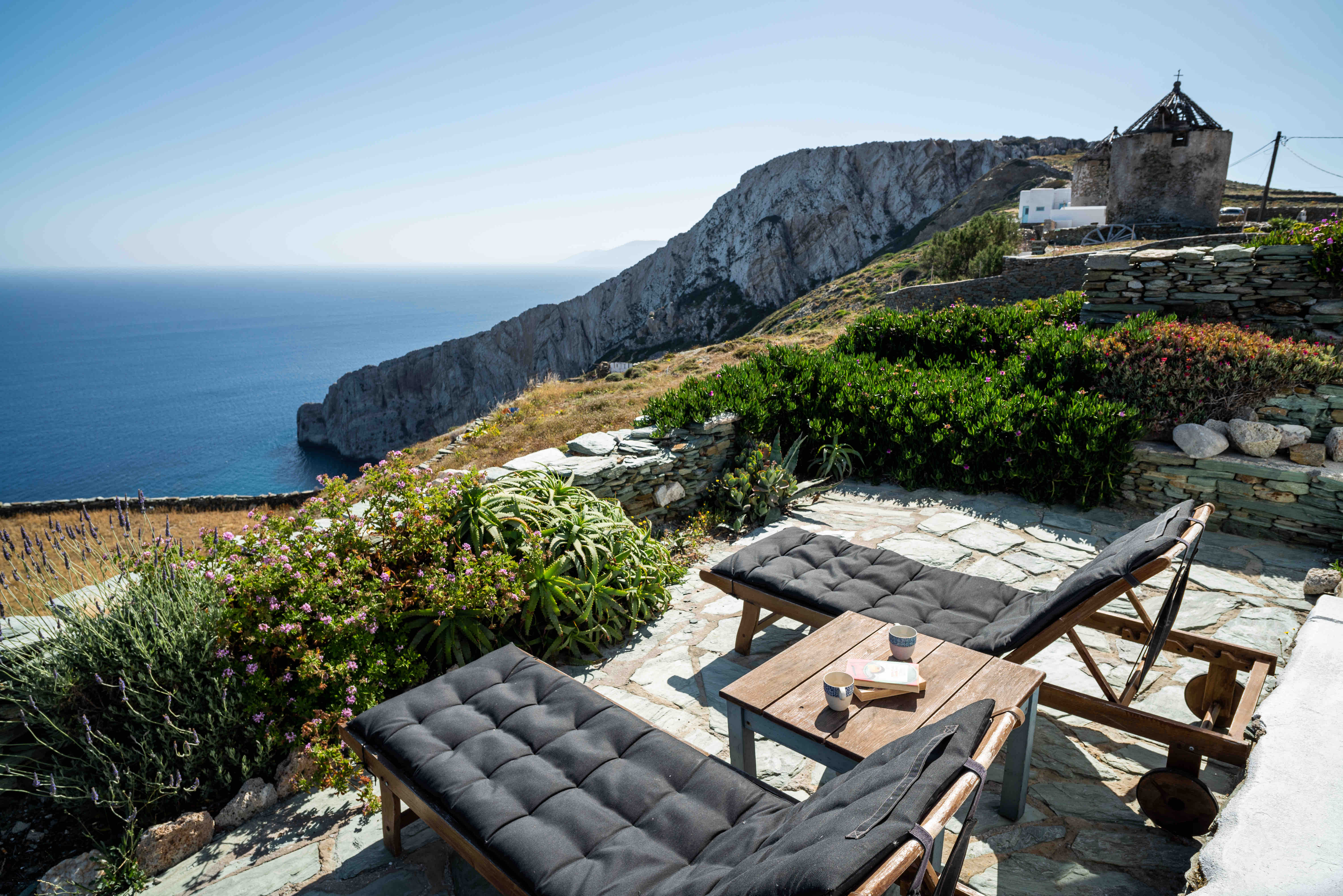 Small Mill-house high above the sea