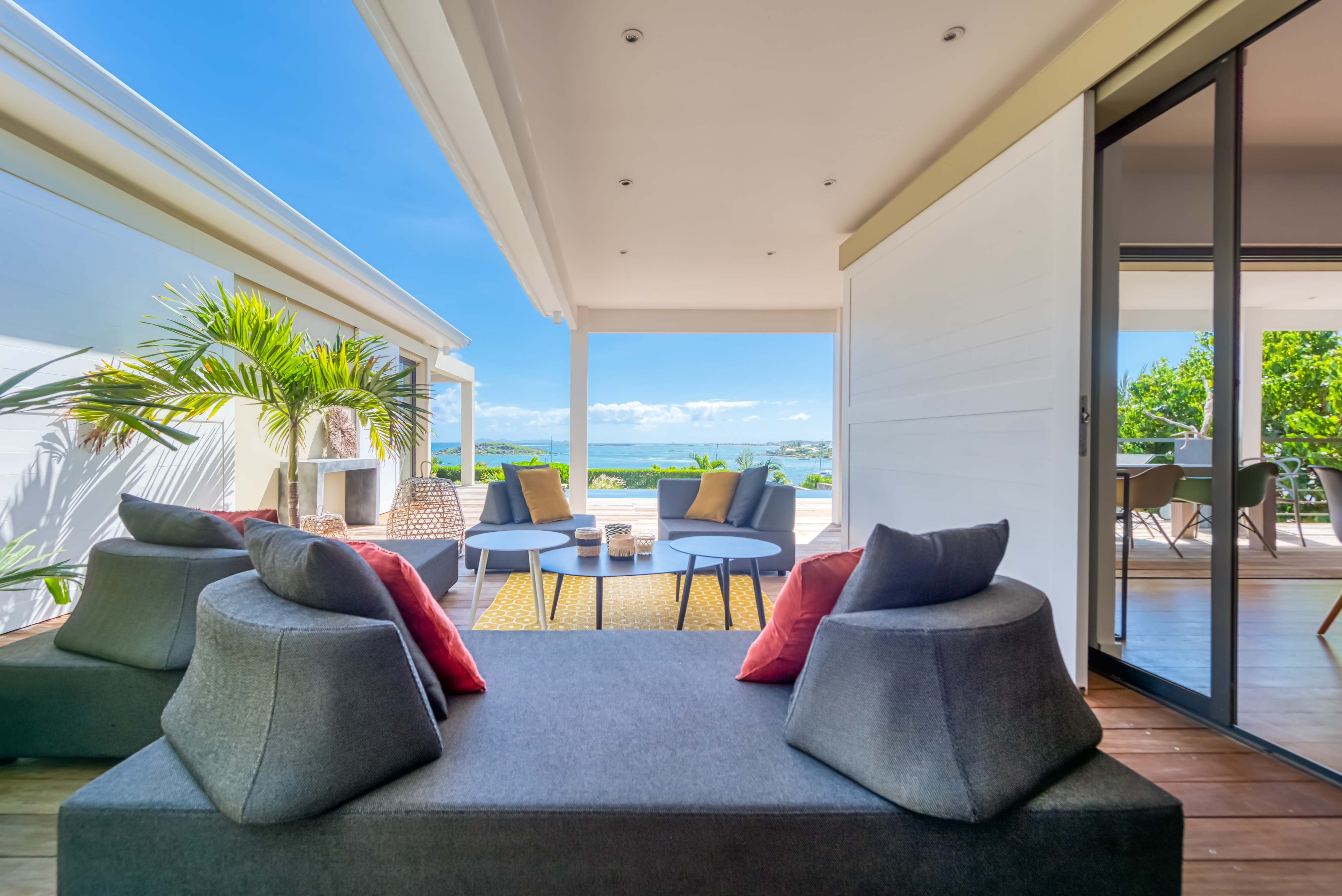 Villa Au Fil De L Eau Vue Mer Style Minimalist Villas For Rent In Cul De Sac Collectivite De Saint Martin St Martin