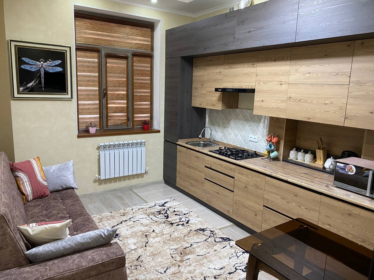 The apartment in the courtyard is a quiet place.