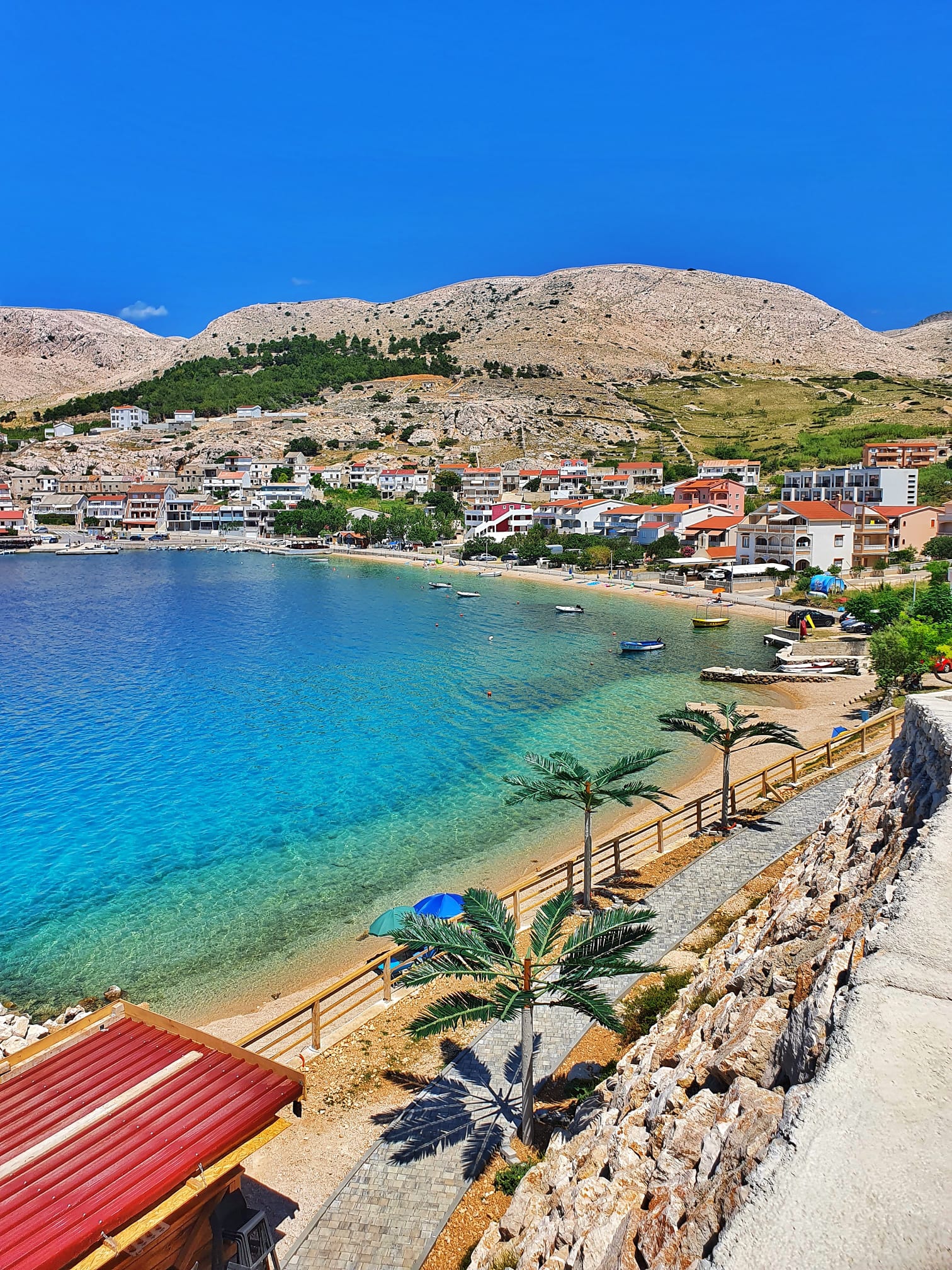 Studio apartment with amazing view, island of Pag