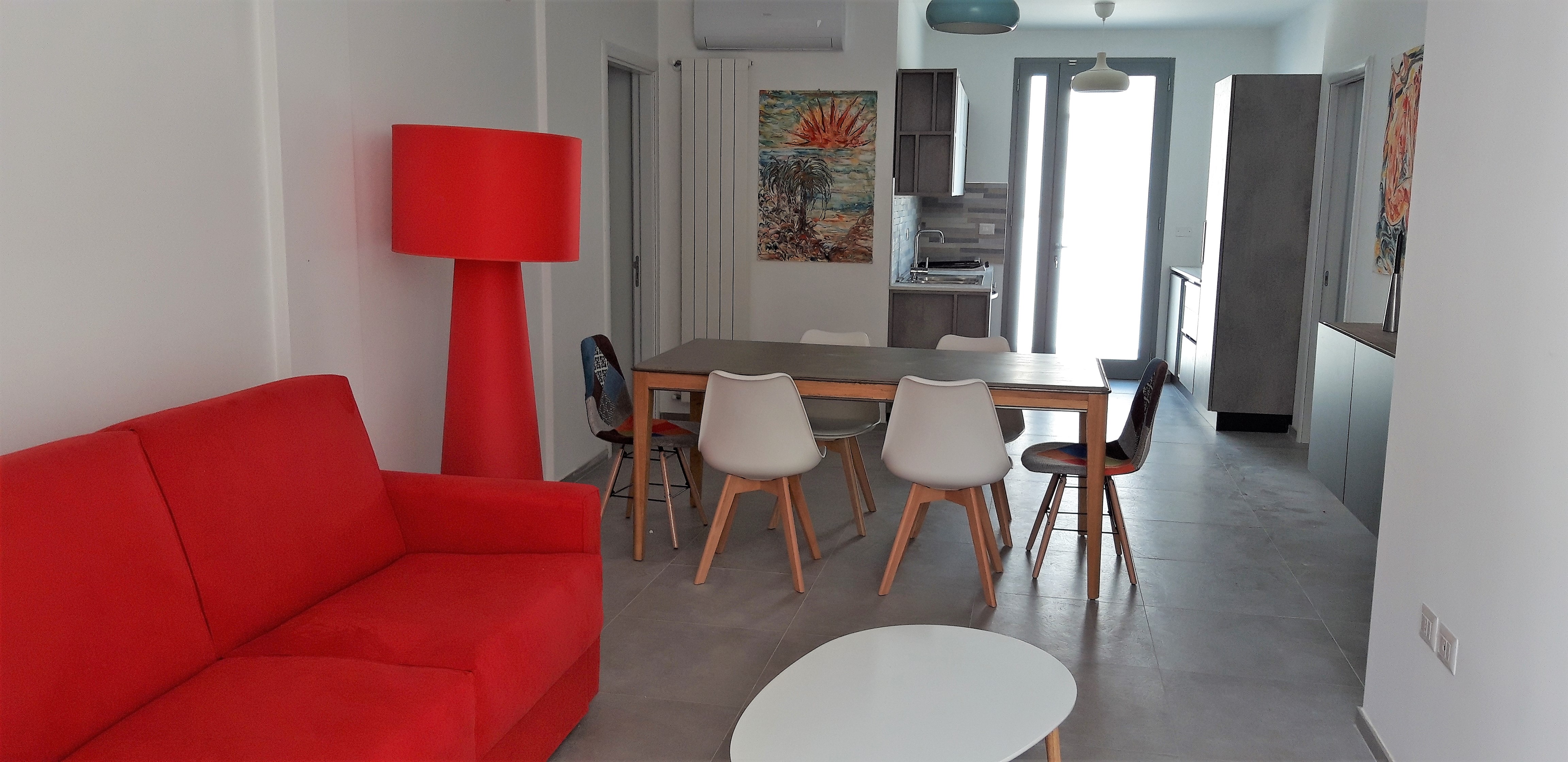 Sea door apartments- Red with private courtyard