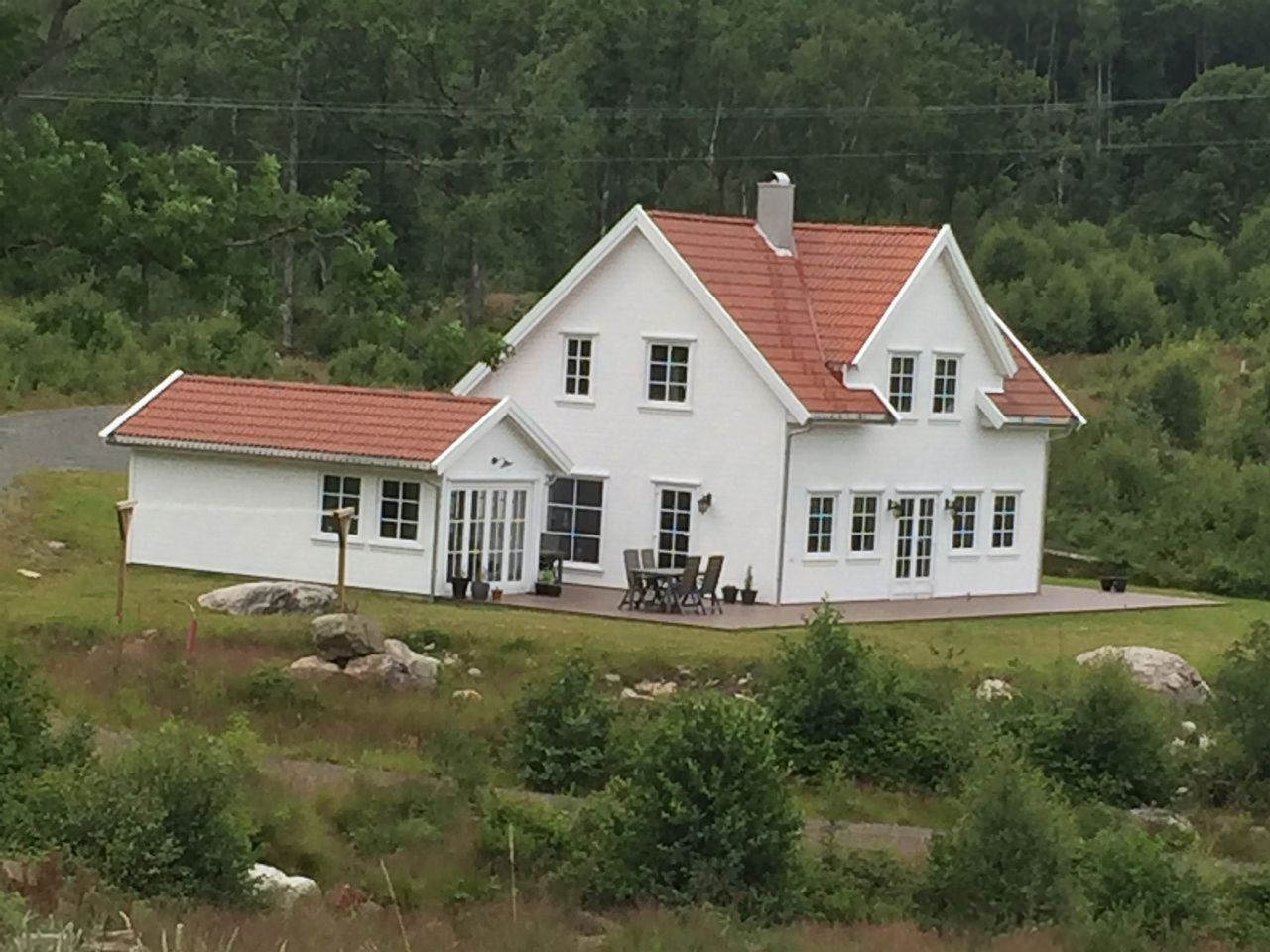 Feriehus på Åpta, Farsund. Nydelig sjøutsikt! - Cabins for Rent in Farsund,  Vest-Agder, Norway