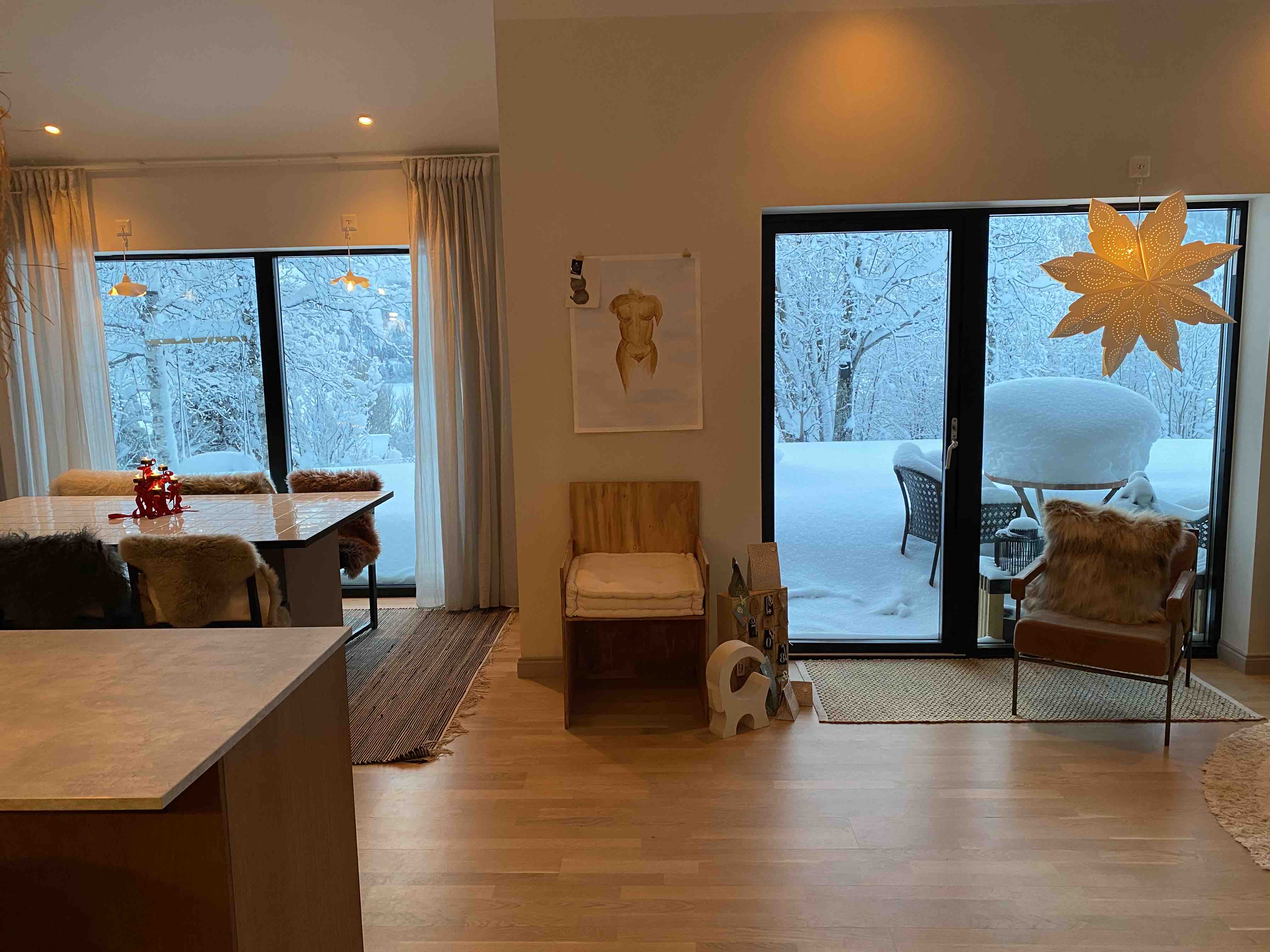 Apartment in newly built semi-detached house with a nice view