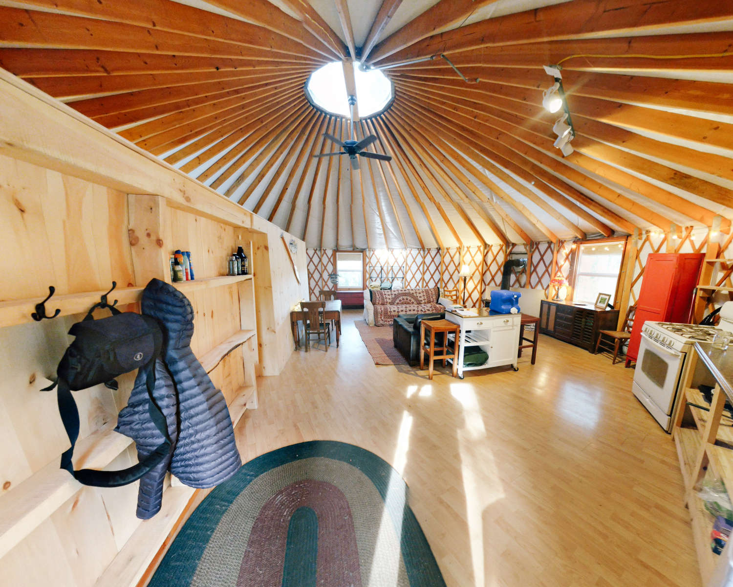 Adirondack Mountain Yurt at Blue Pepper Farm Yurts for Rent in Jay