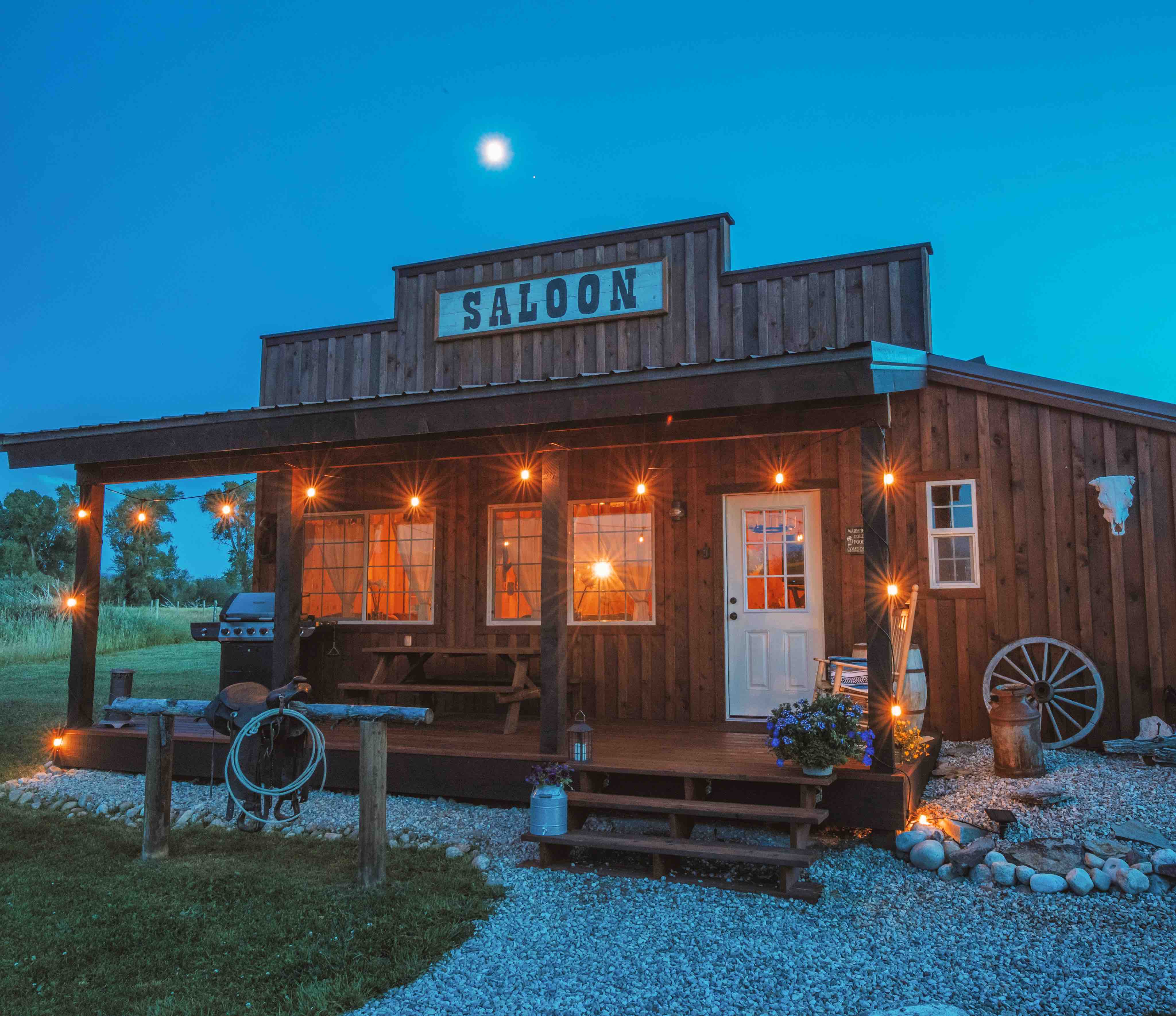 Western Saloon with Teton Views! Cabins for Rent in Tetonia, Idaho, United States