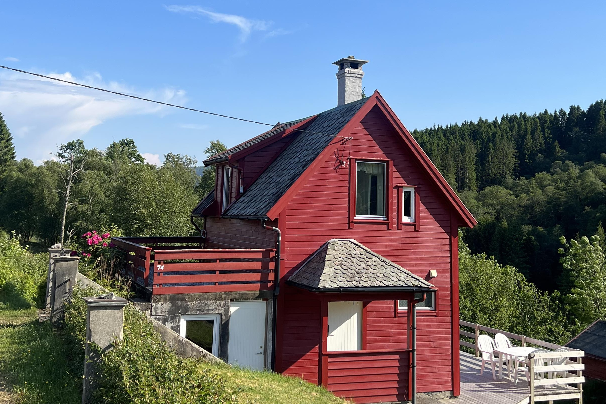 Small cottage in a rural setting