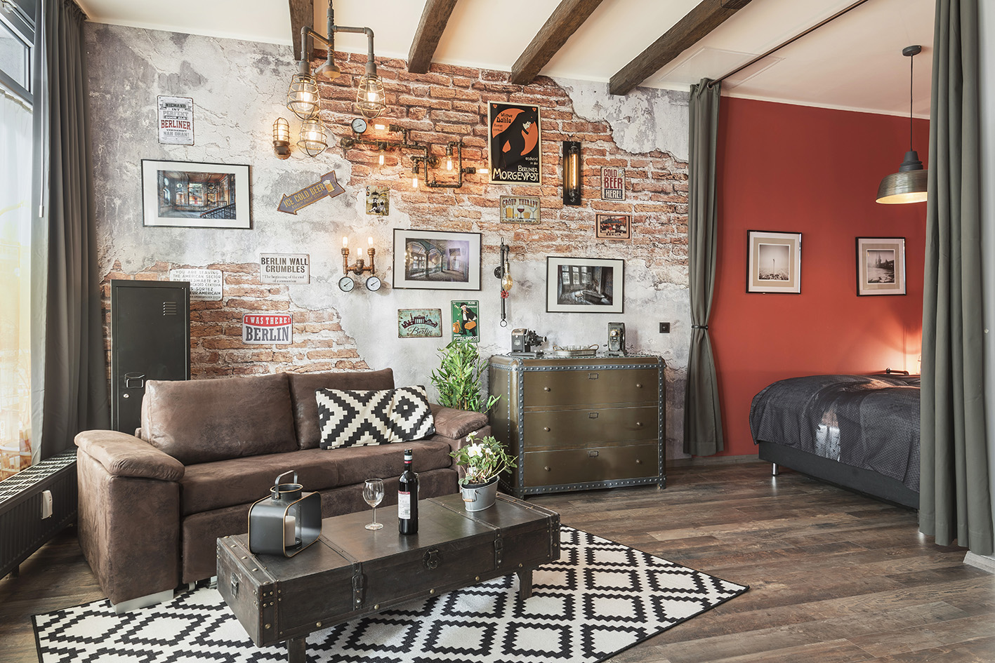 Loft Style Apartment trendy Berlin Friedrichshain Wohnungen zur Miete