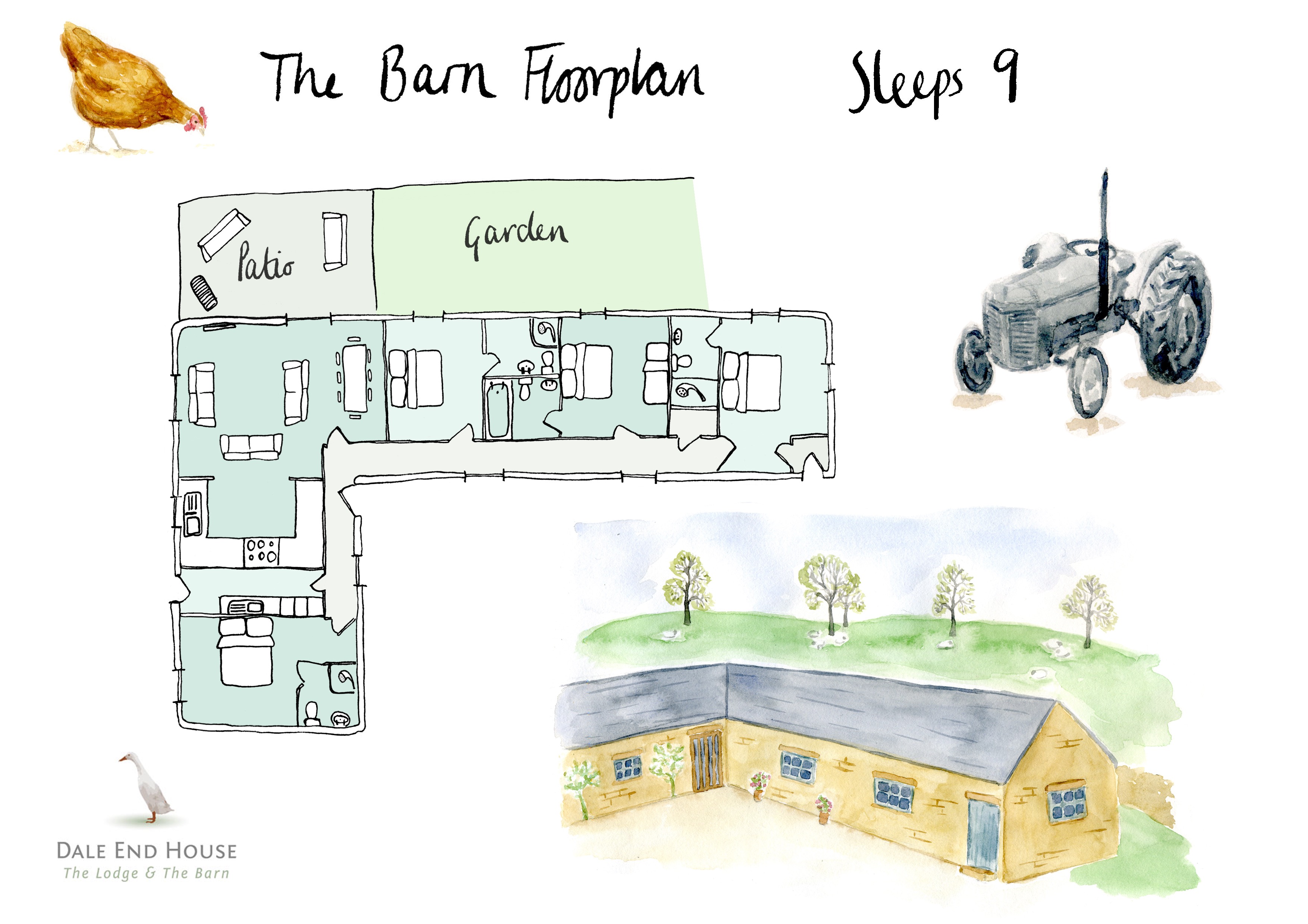 The Barn Dale End House, Gratton nr Bakewell Cottages for Rent in