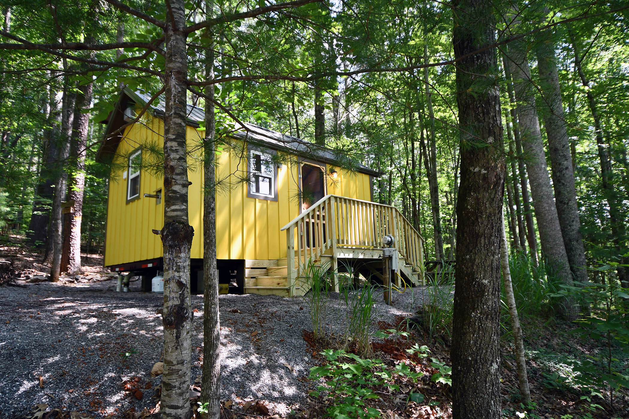 Honeysuckle Tiny Home at Bleu Canoe Campground