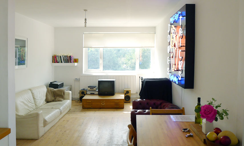 Self-contained artist's apartment in Hackney, London