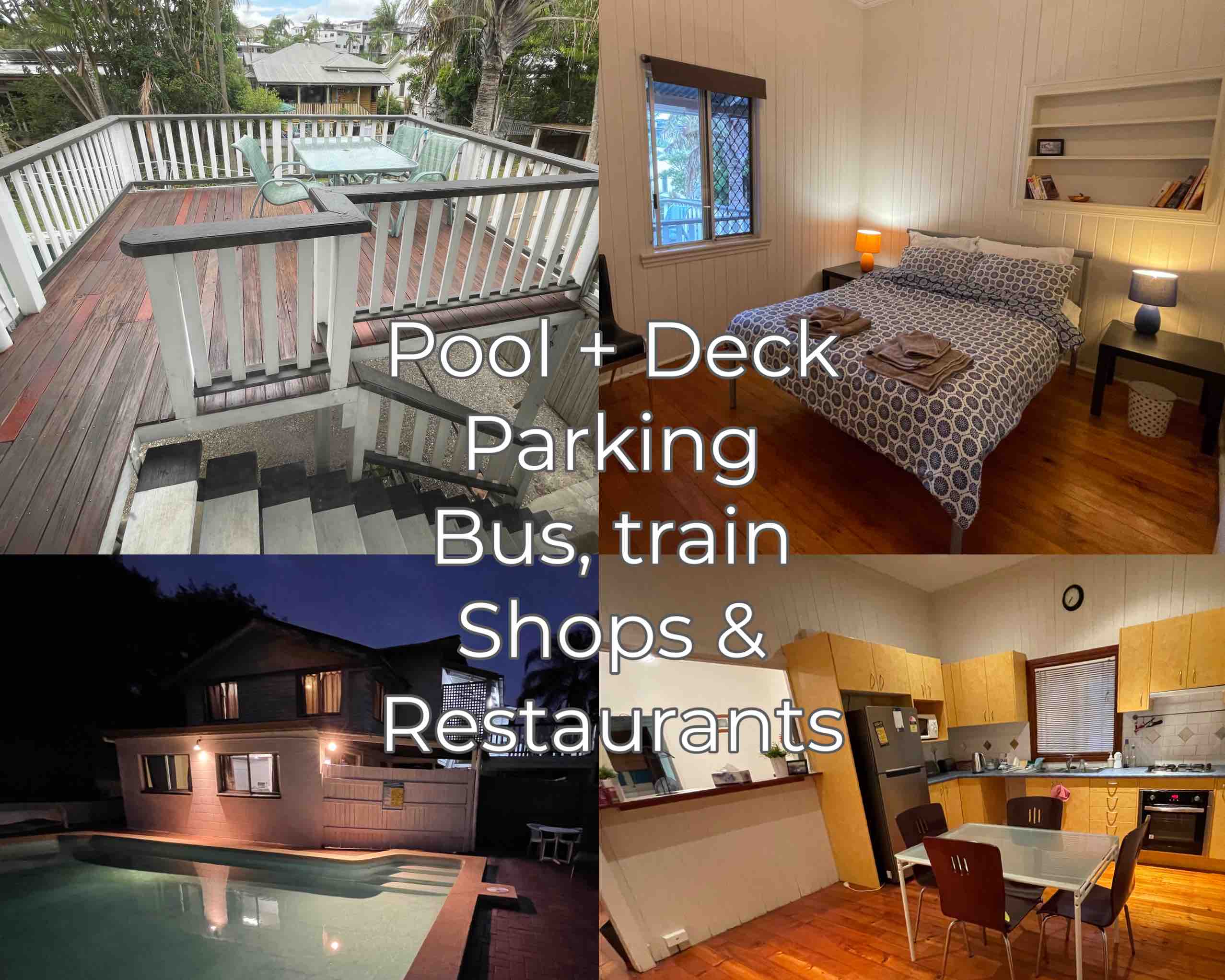 Large House 9m pool stroll restaurants, train, bus in Morningside - Seven Hills, Brisbane