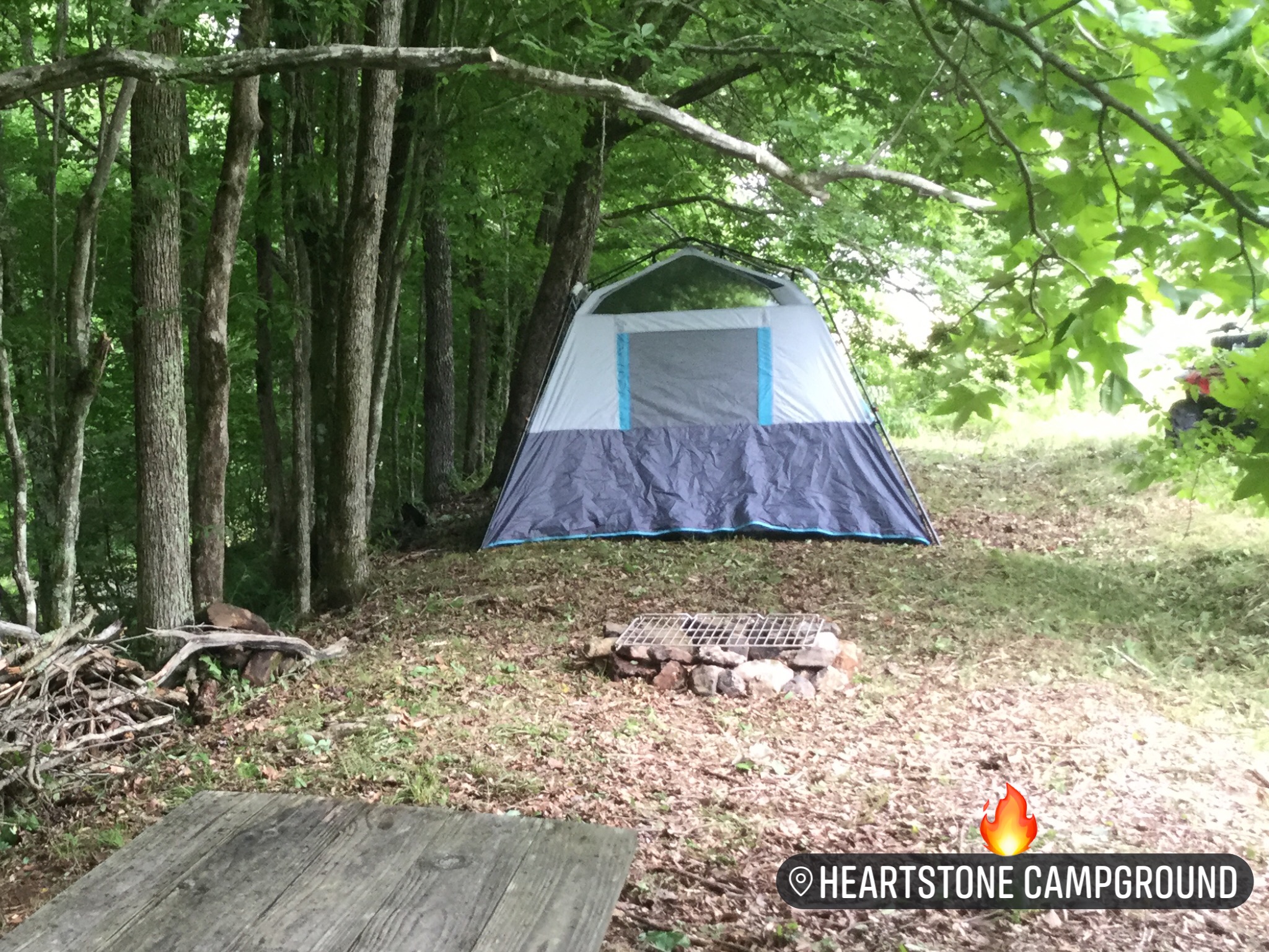 Creekside Tent Camping at Heartstone, Tn Site 6 Campsites for Rent in
