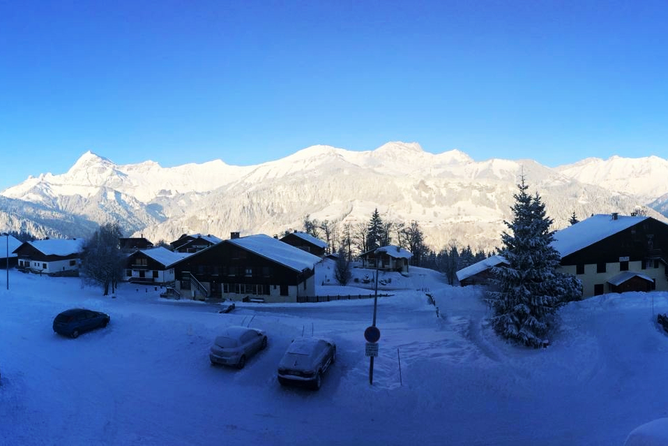 Apartment by the slopes facing the Aravis