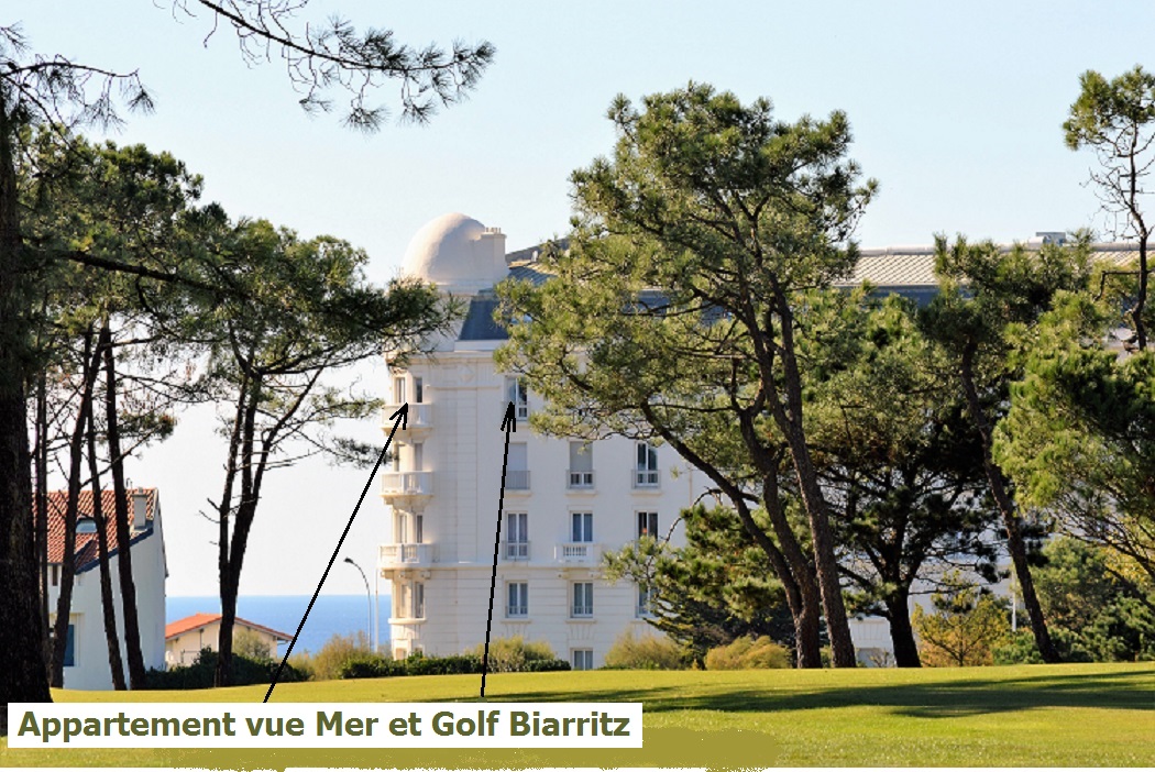 Apartment rotonde Biarritz sea view golf