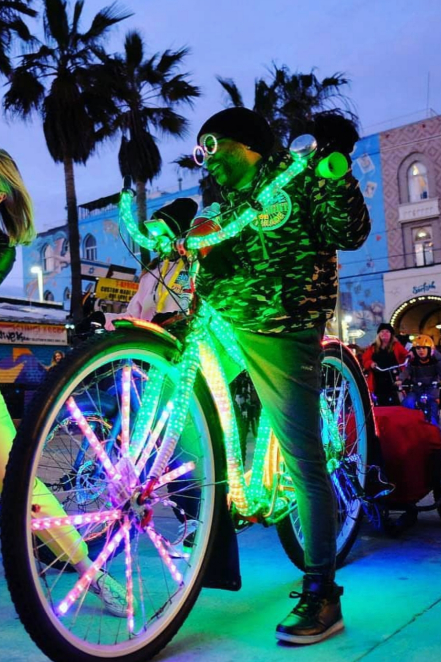 The Venice Electric Light Bike Parade Airbnb