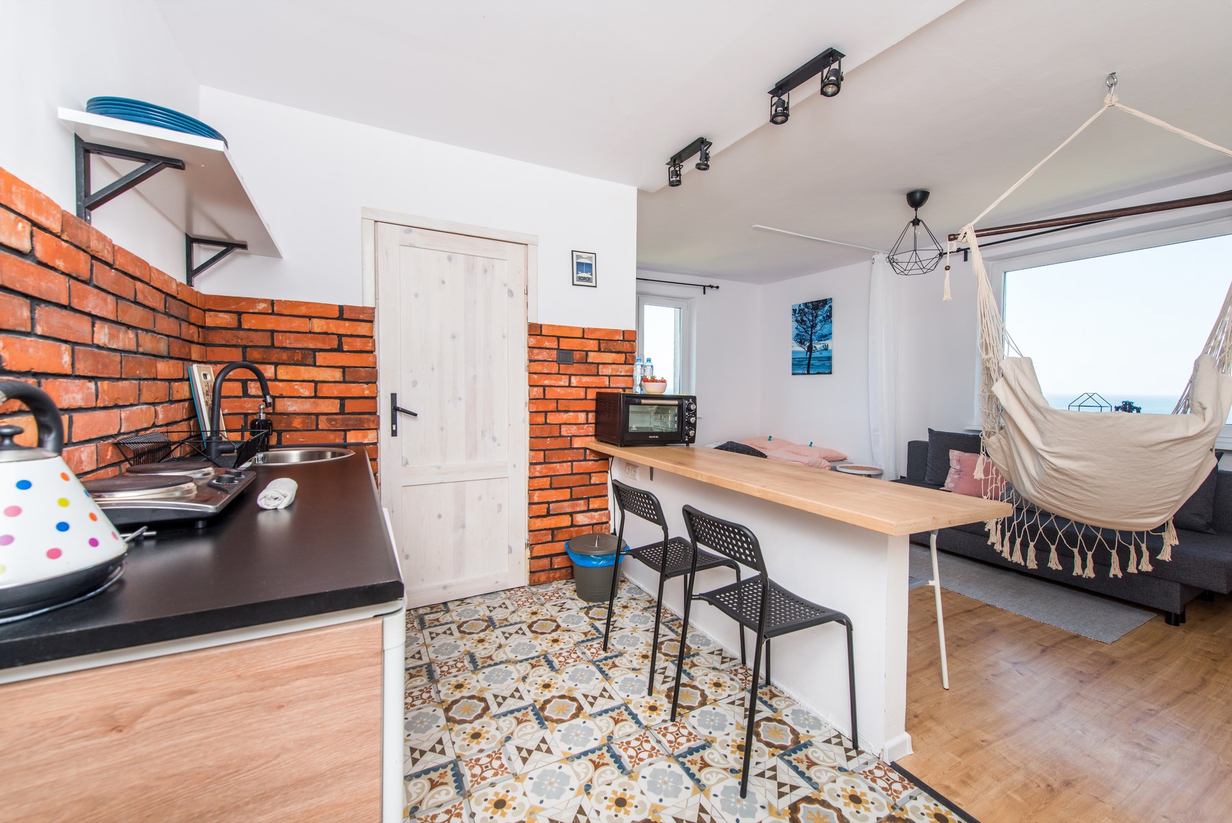 Sopotamazing sea view!12min to the beach, hammock Apartments for