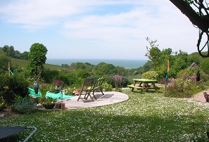 sea views from the garden
