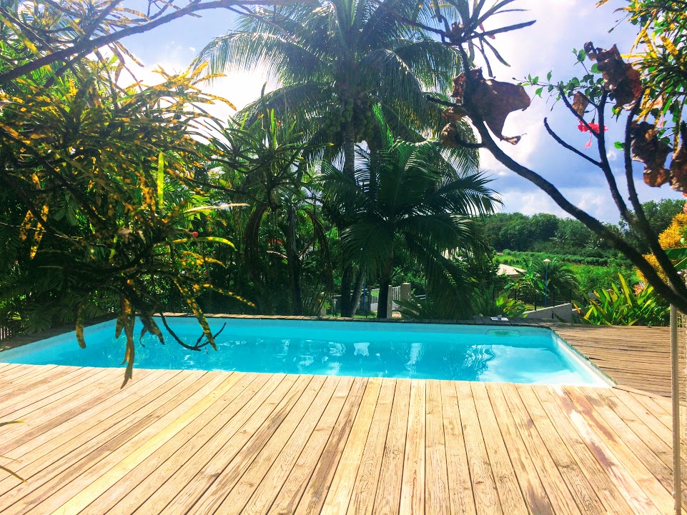 Gite with large terrace on private pool.