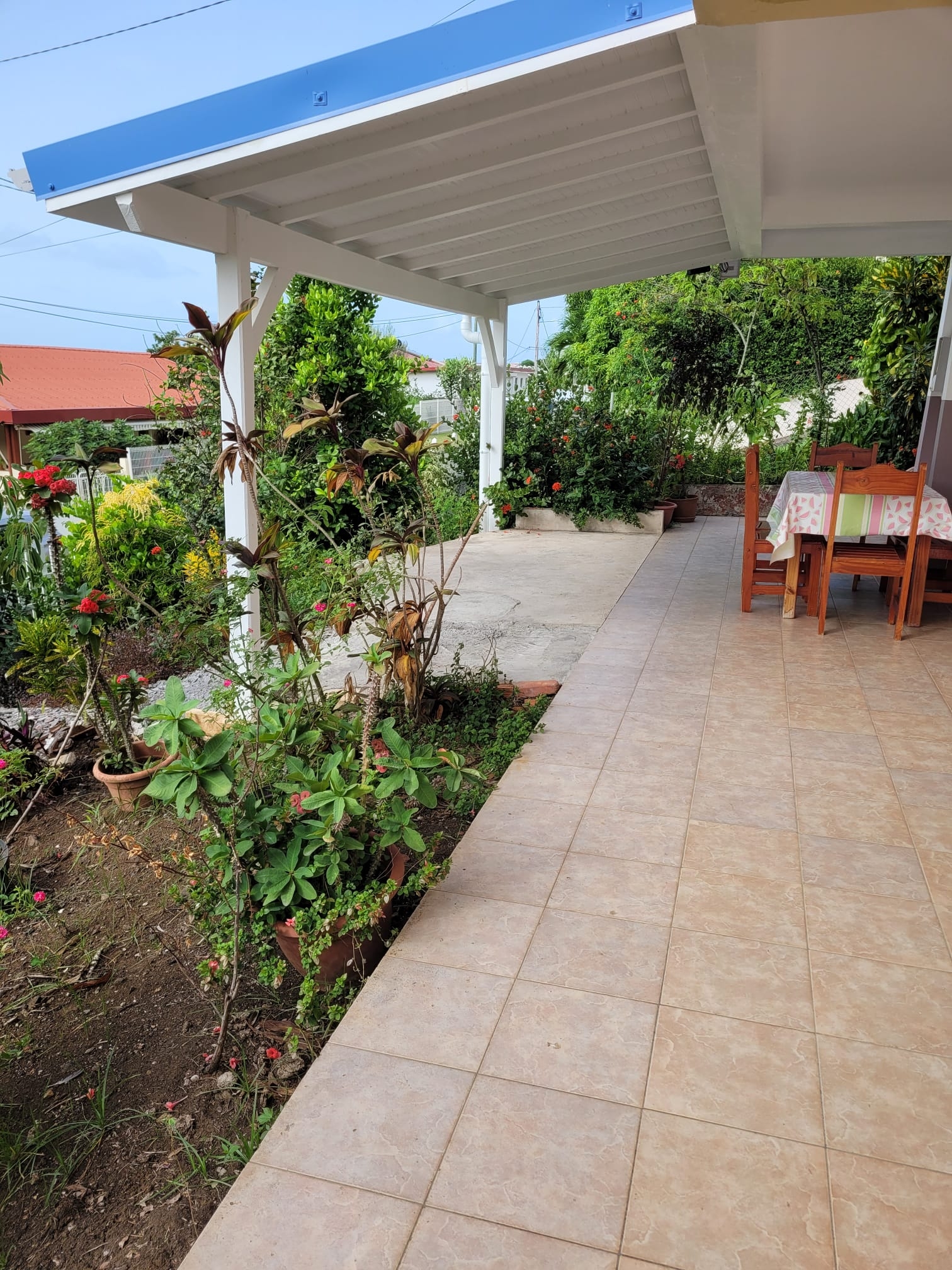 Between flowers and sea