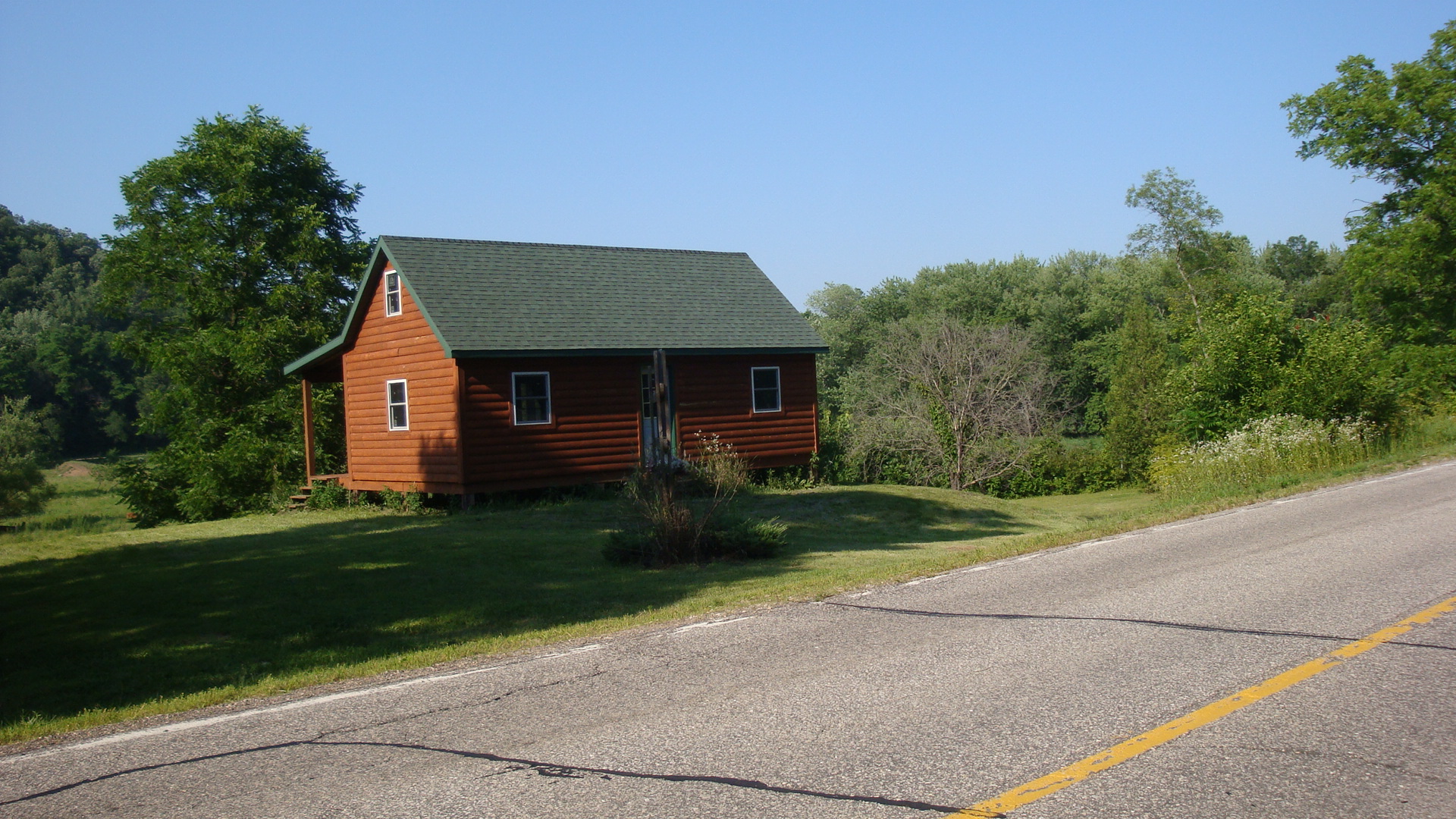 Cabin on the edge of the Kickapoo River in Steuben Cabins for Rent in Steuben, Wisconsin