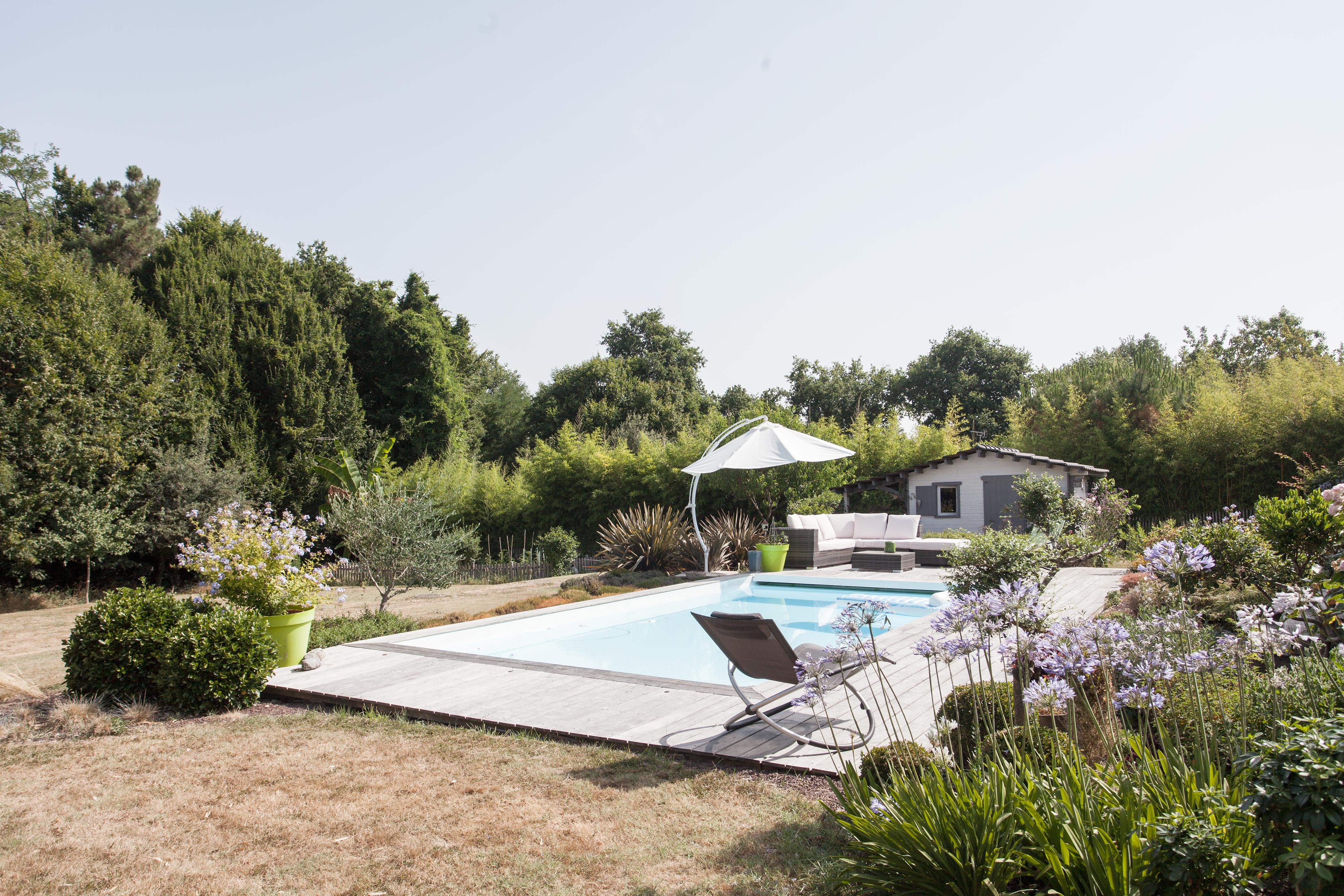 Chambre double, SDB & piscine in Bouliac, Bordeaux