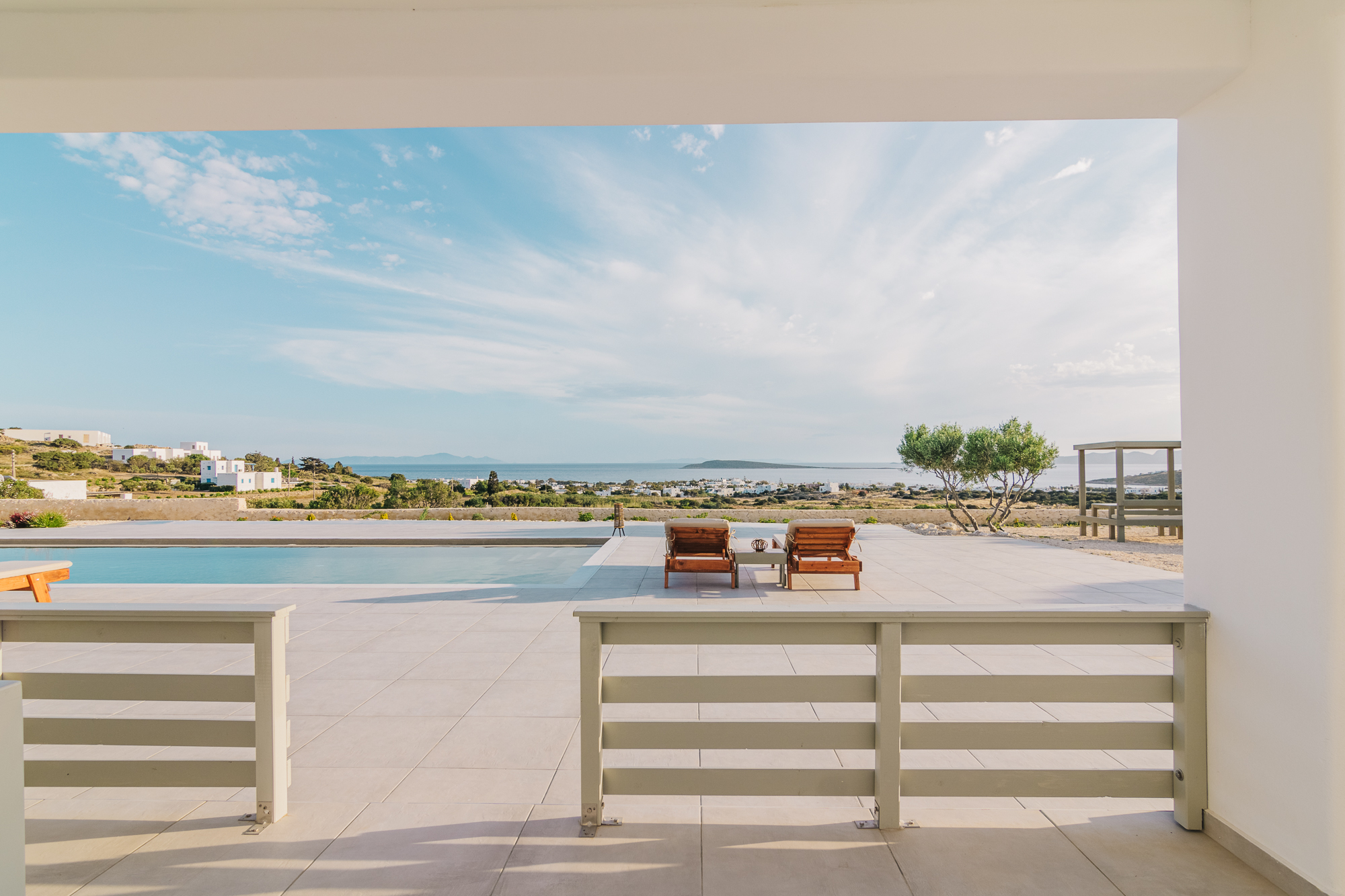 Pool & Seaview Suite 1 in Aliki with shared Pool