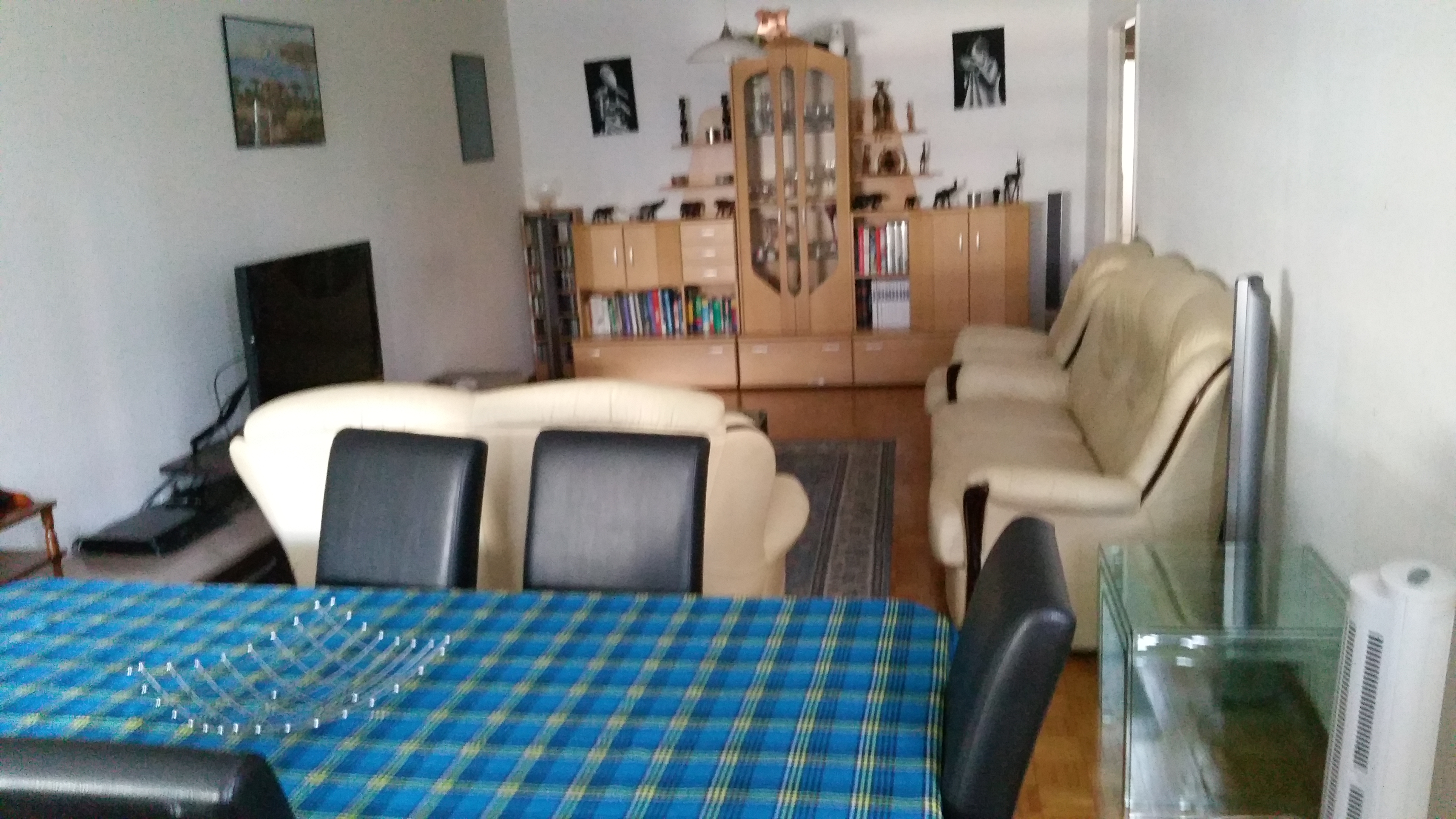 A bedroom in a family apartment in Servette in Commune de Genève, Geneva