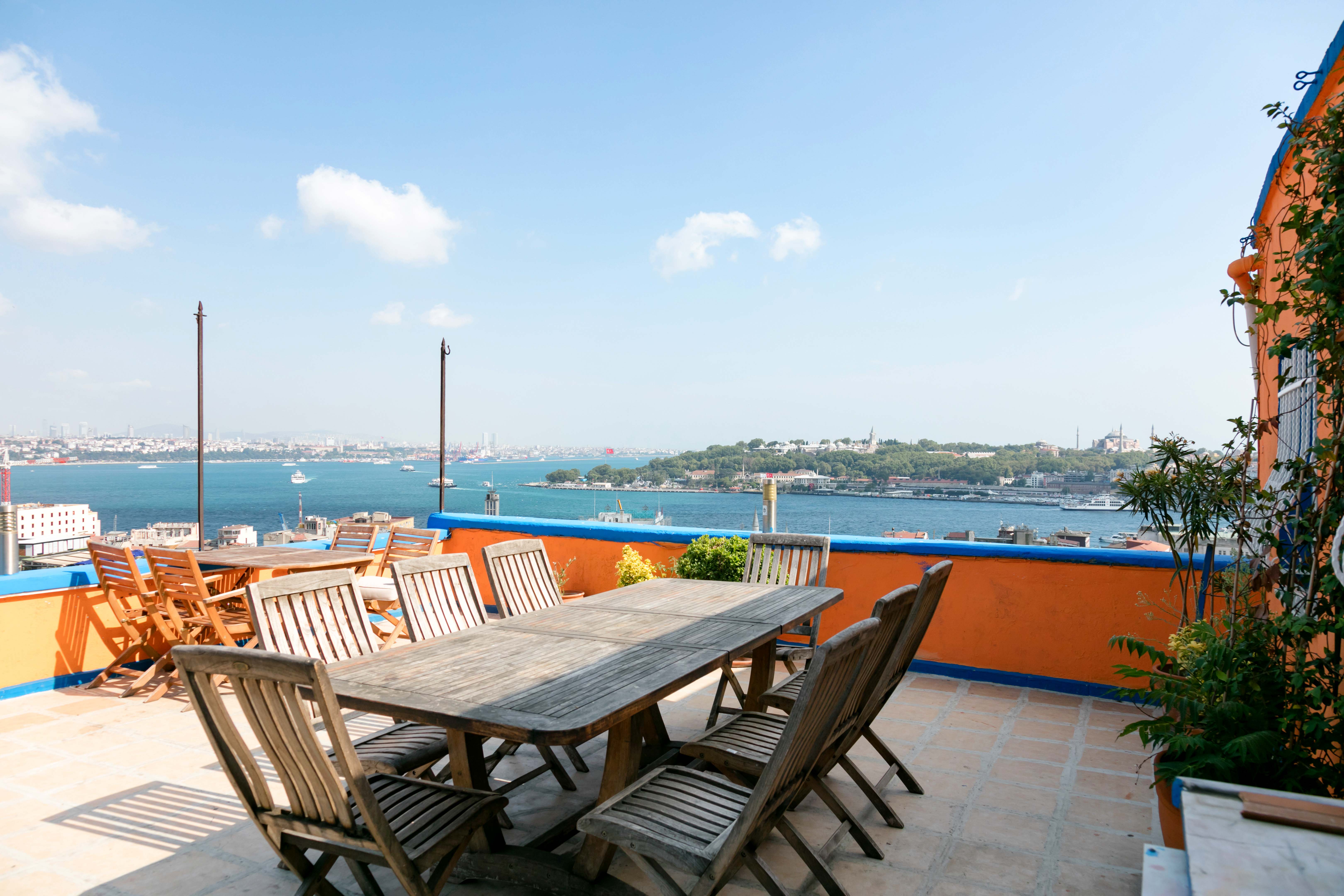 Stunning views ! Terrace apart. near Galata Tower