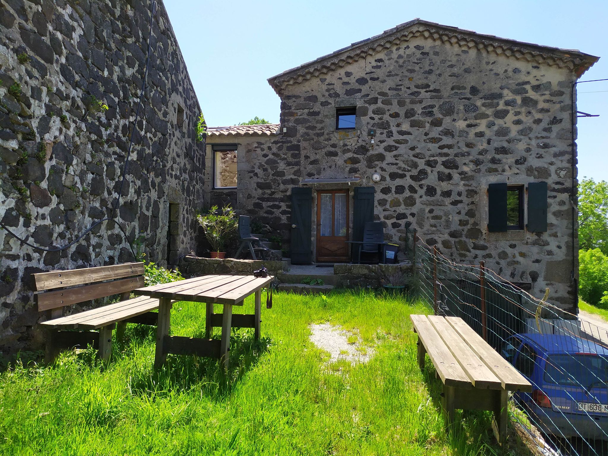 Large farmhouse. Beautiful panorama.