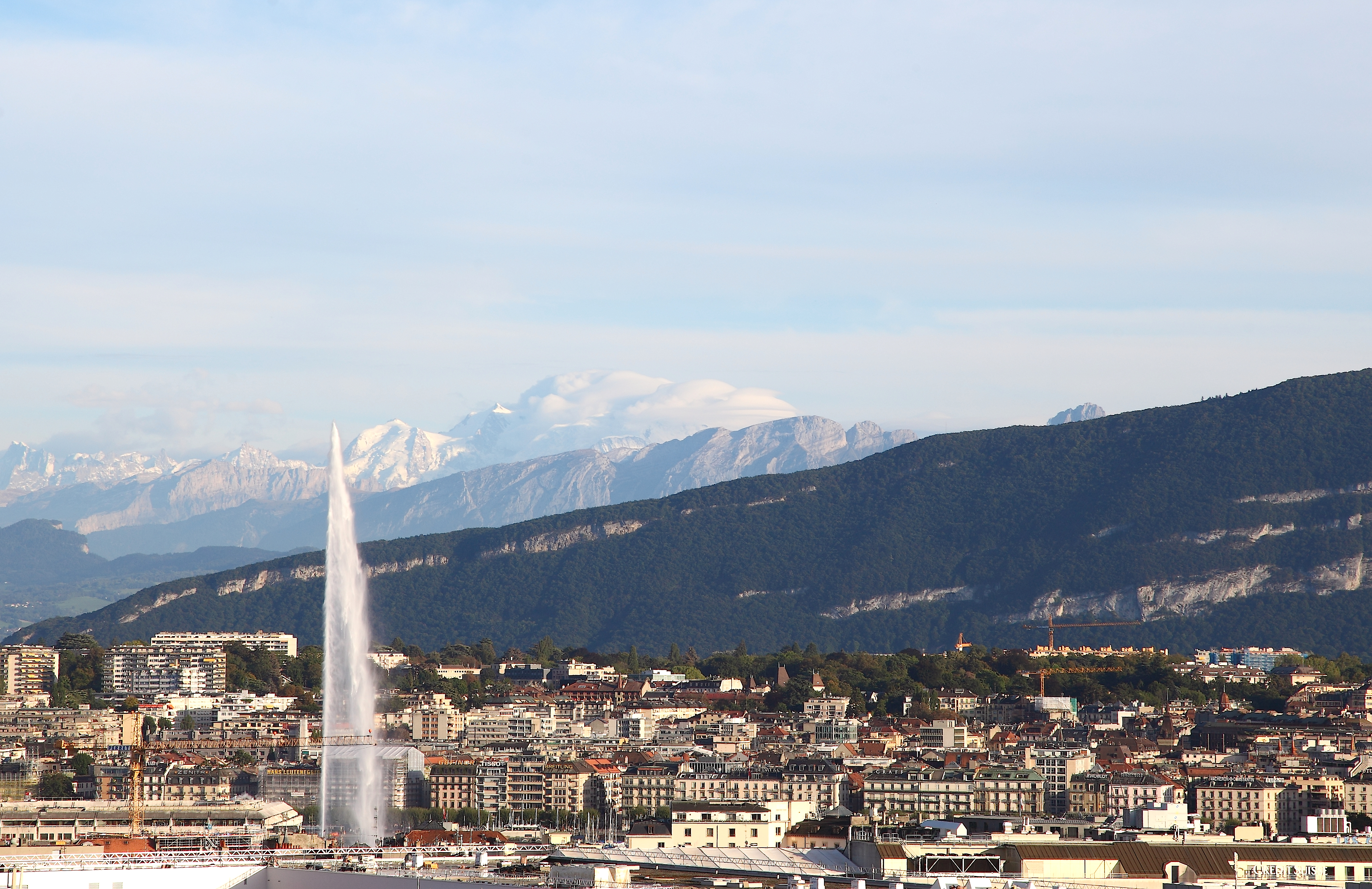 Suite overlooking Geneva & Mt Blanc in Commune de Genève, Geneva