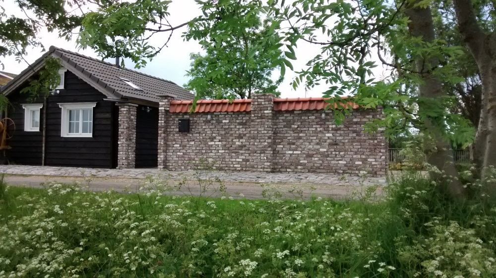 Specially furnished mini dike house.