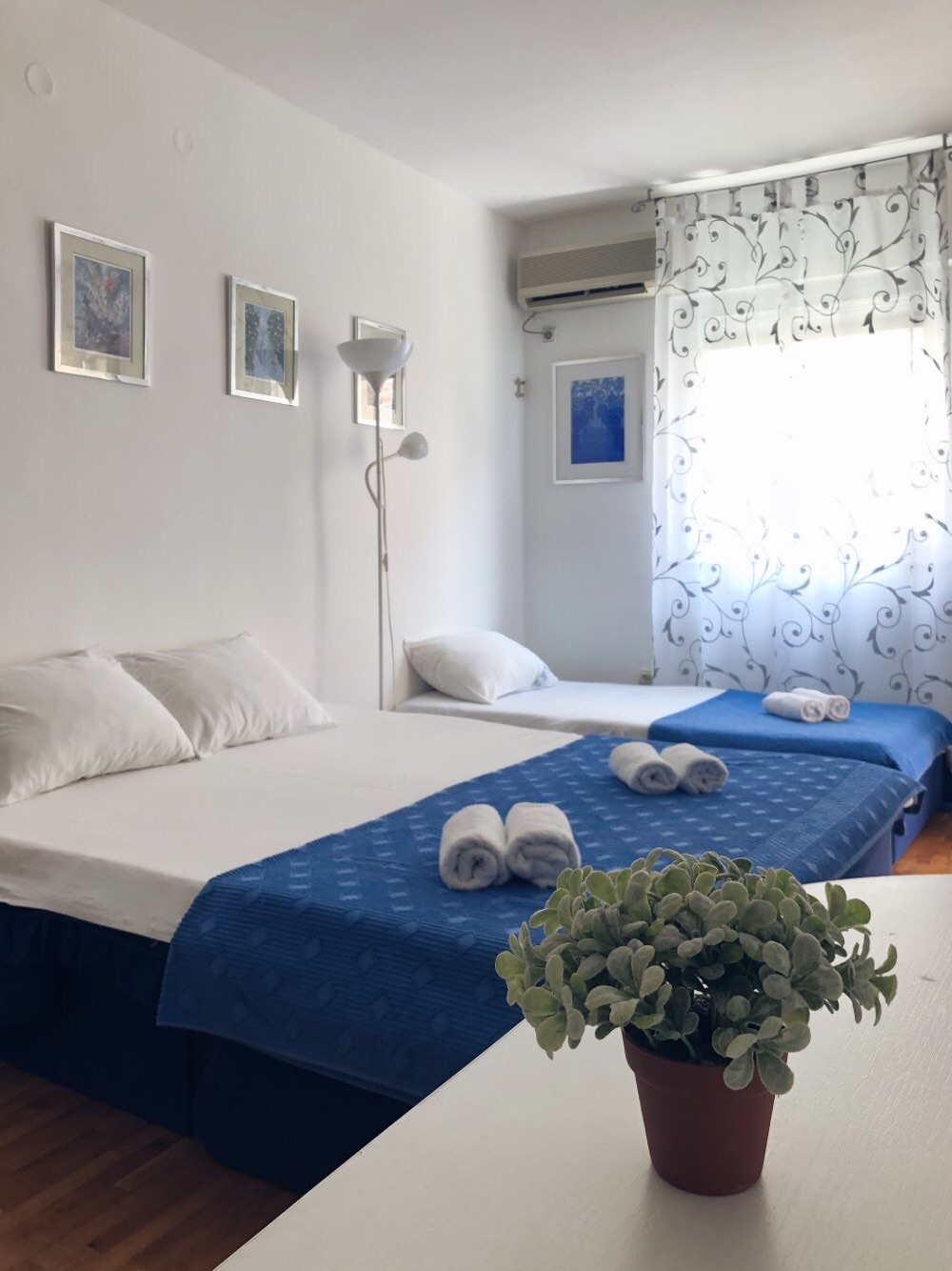 Blue apartment 80m from the beach