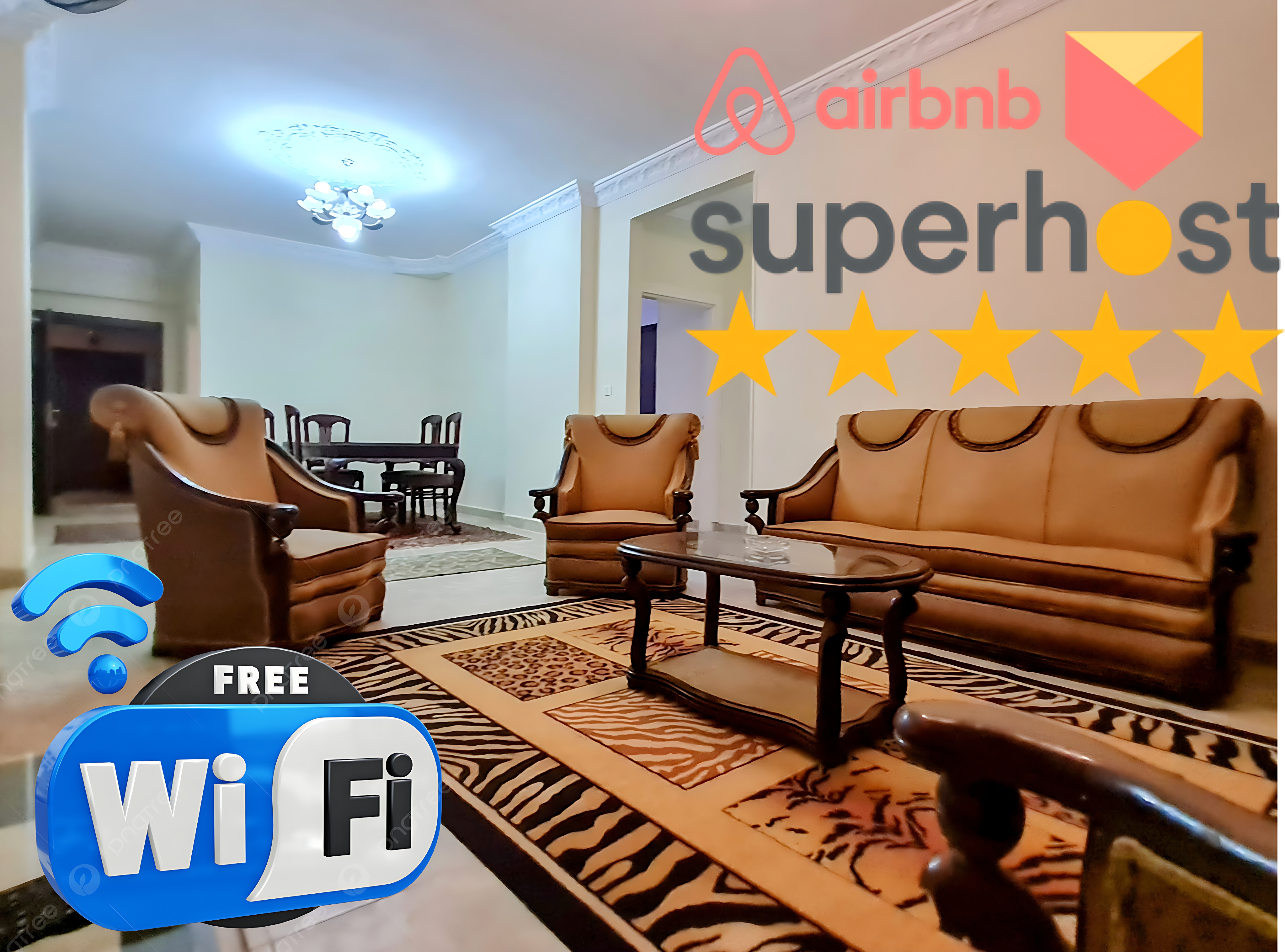 Great 2BR Apartment near AUC and American Plaza