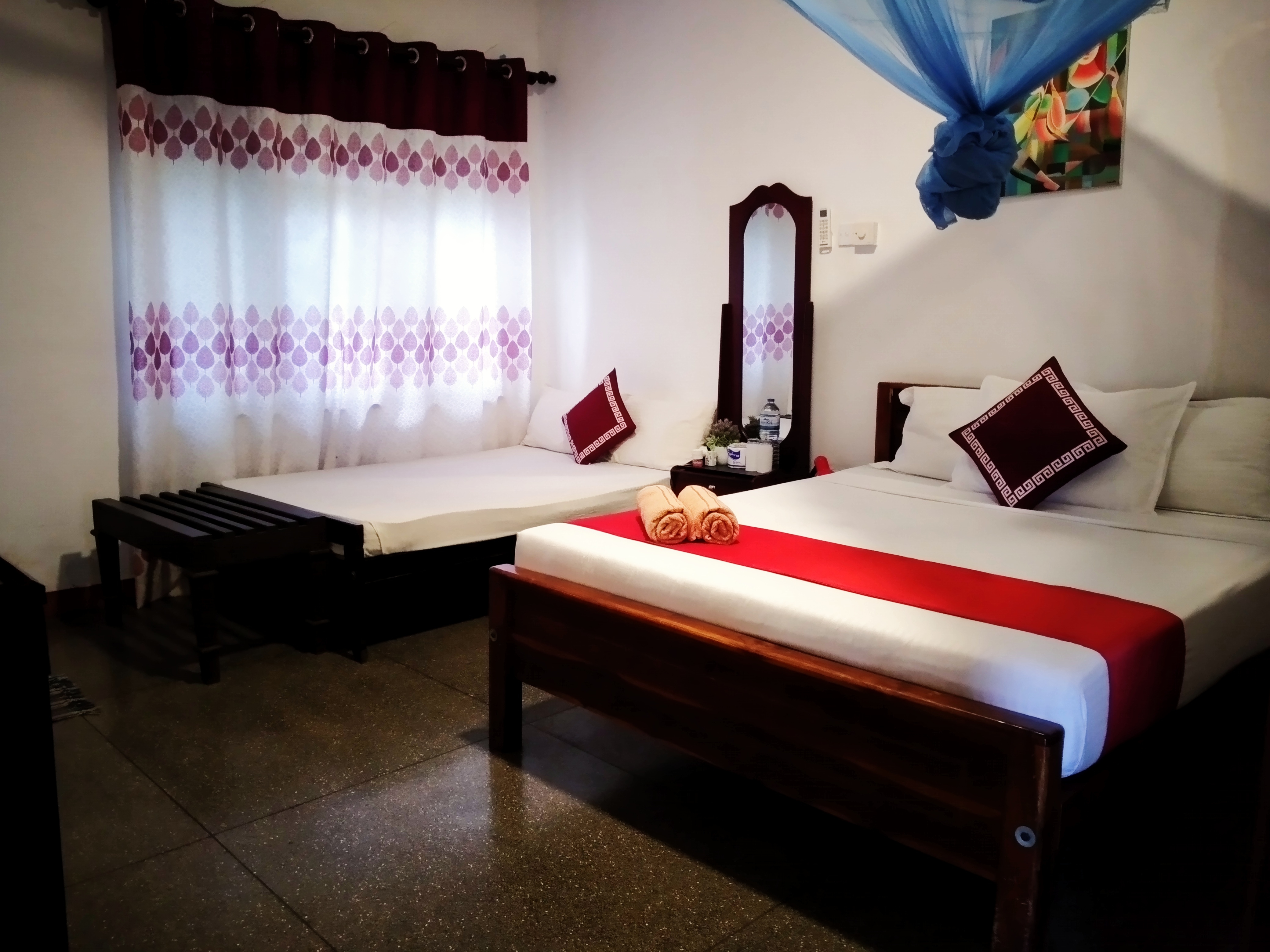 Triple Room with AC - Private Bathroom + Hot Water