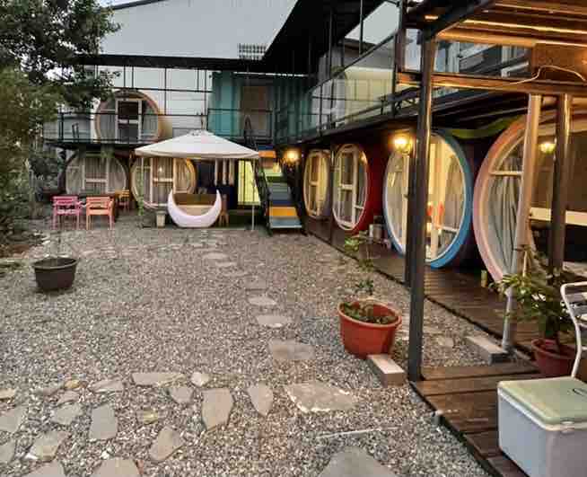 /Double Bed/Private Space/House/Plumbing House/Fake Camping/Grill/Downtown Fishch/Composite Restaurant
