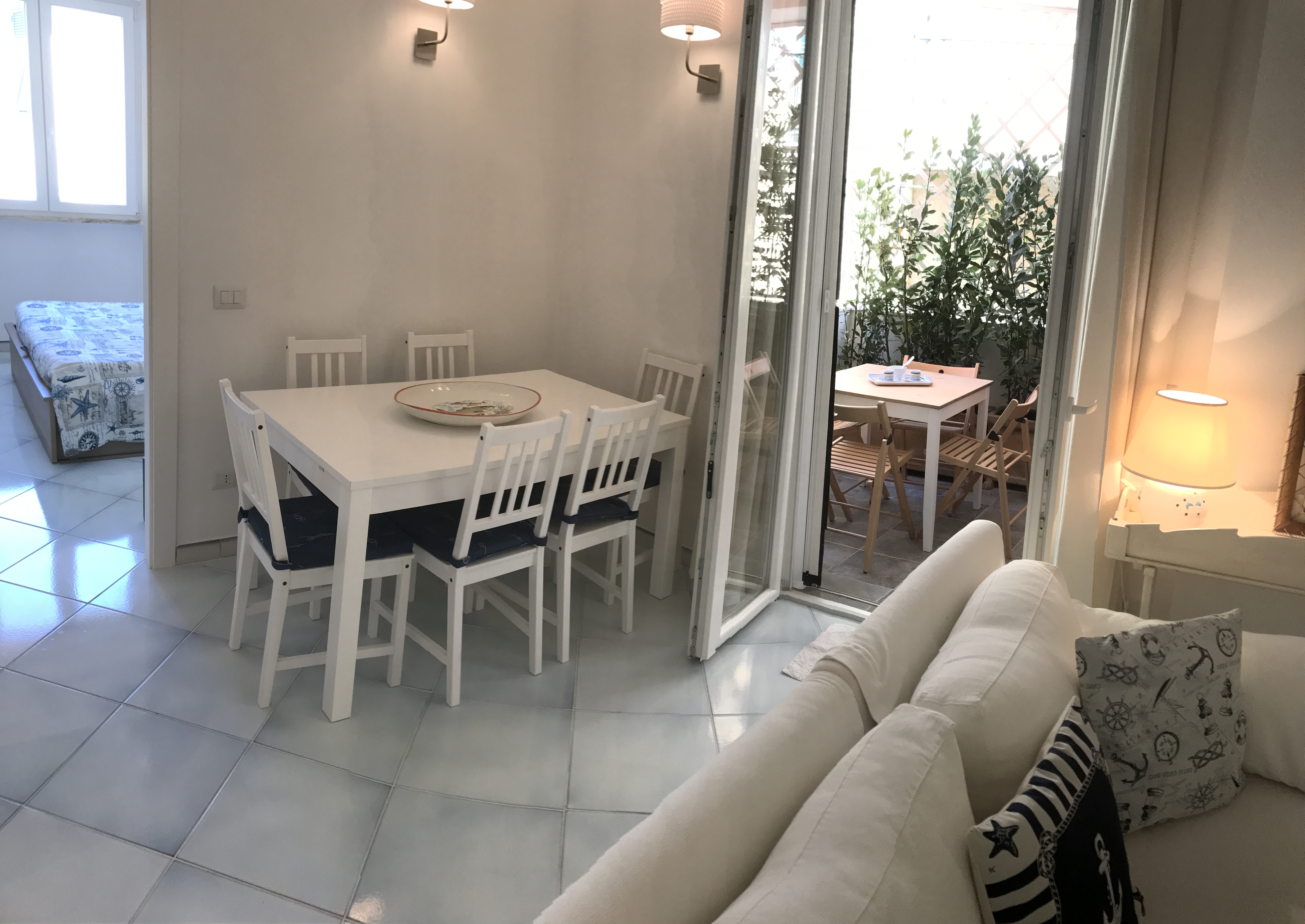 Beautiful with terrace just steps from the port