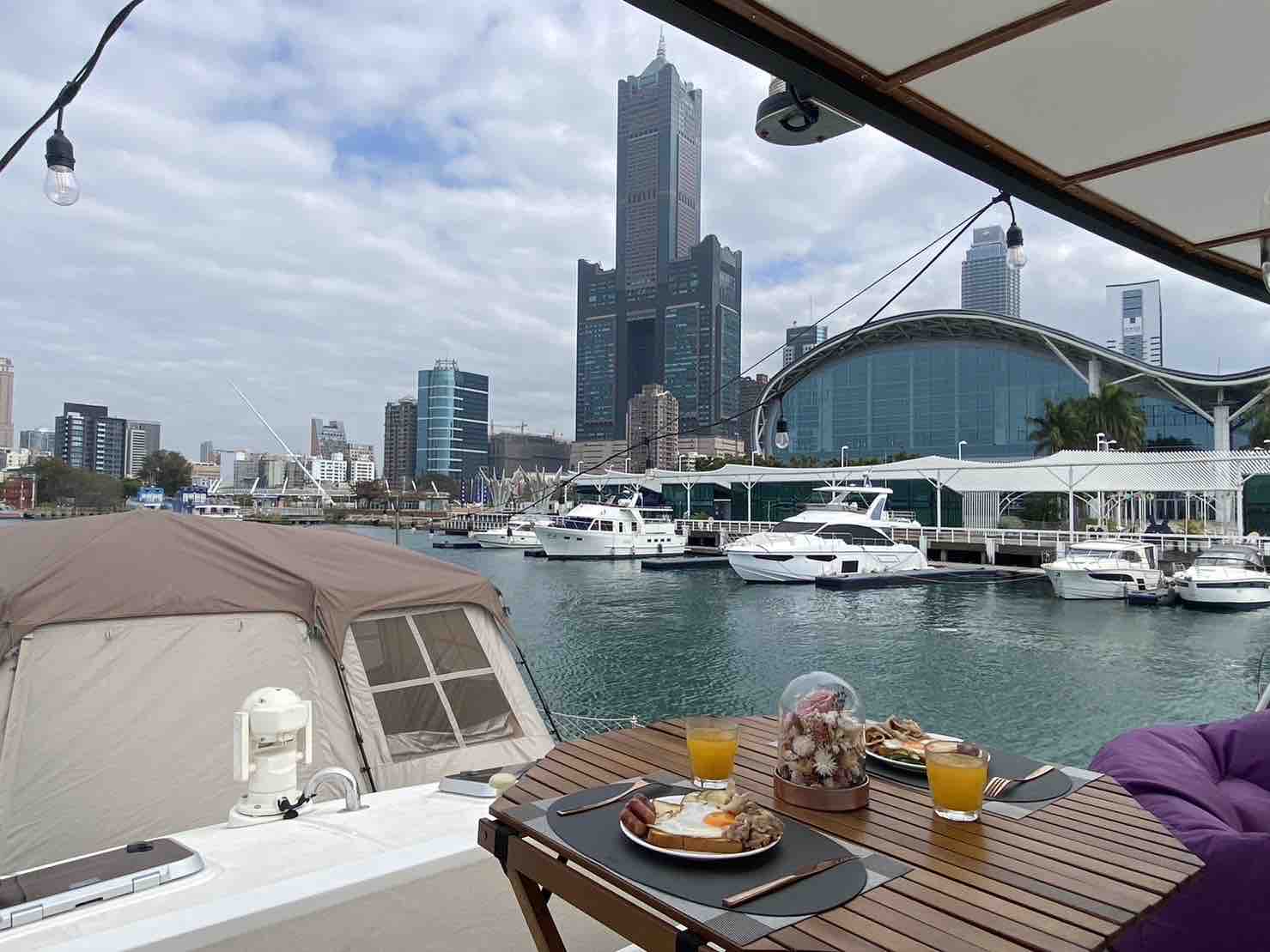 Night Po Kaohsiung Port/Exclusive Sea Camping Experience/Kaohsiung Yacht/Asia New Lane Area/Near Light Rail/Fast Sparking Activities (until 12/25)