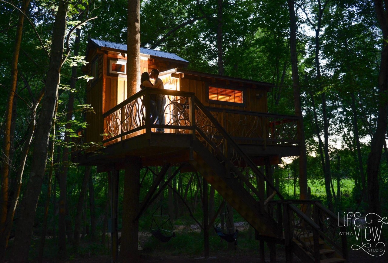 Cherry Treesort "Miss Molly" Treehouses for Rent in China Grove