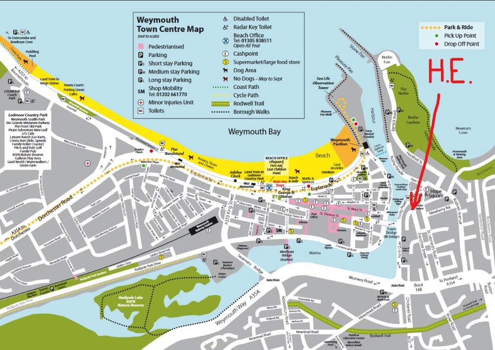 Character 4 bedroom house, Weymouth Harbour Houses for Rent in