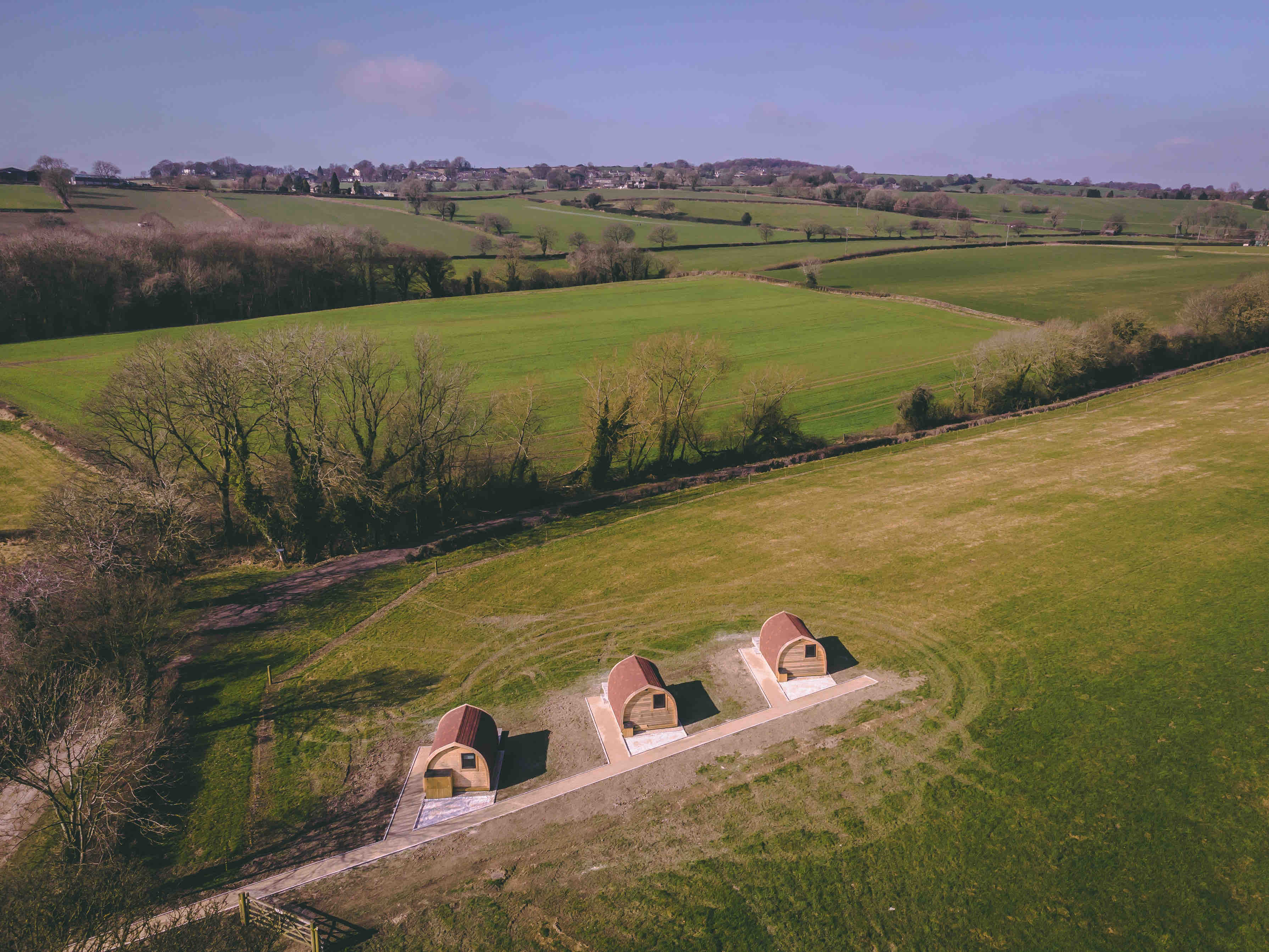 Stretton Hall Farm The Pod 2 Huts for Rent in Clay Cross, England, United Kingdom