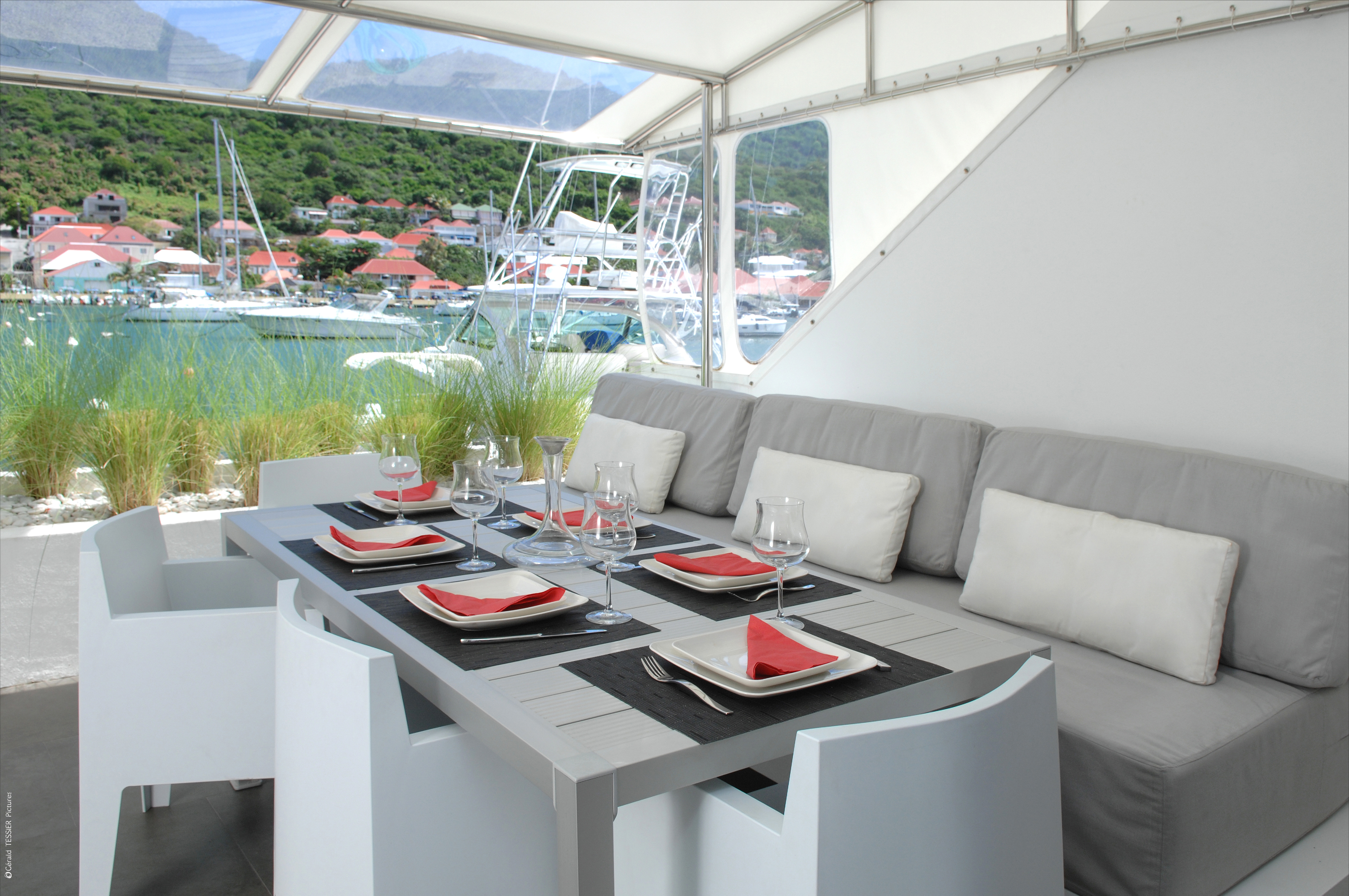 Lux. villa Sbh with Harbour view in heart Gustavia