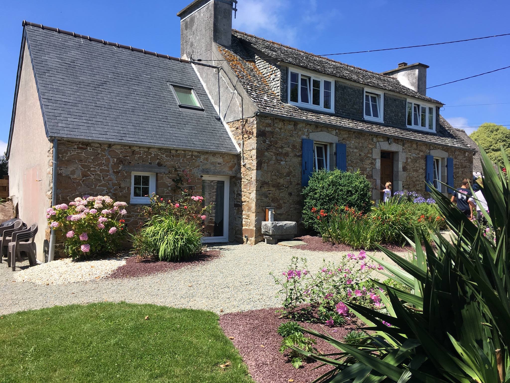 Breton house near sea