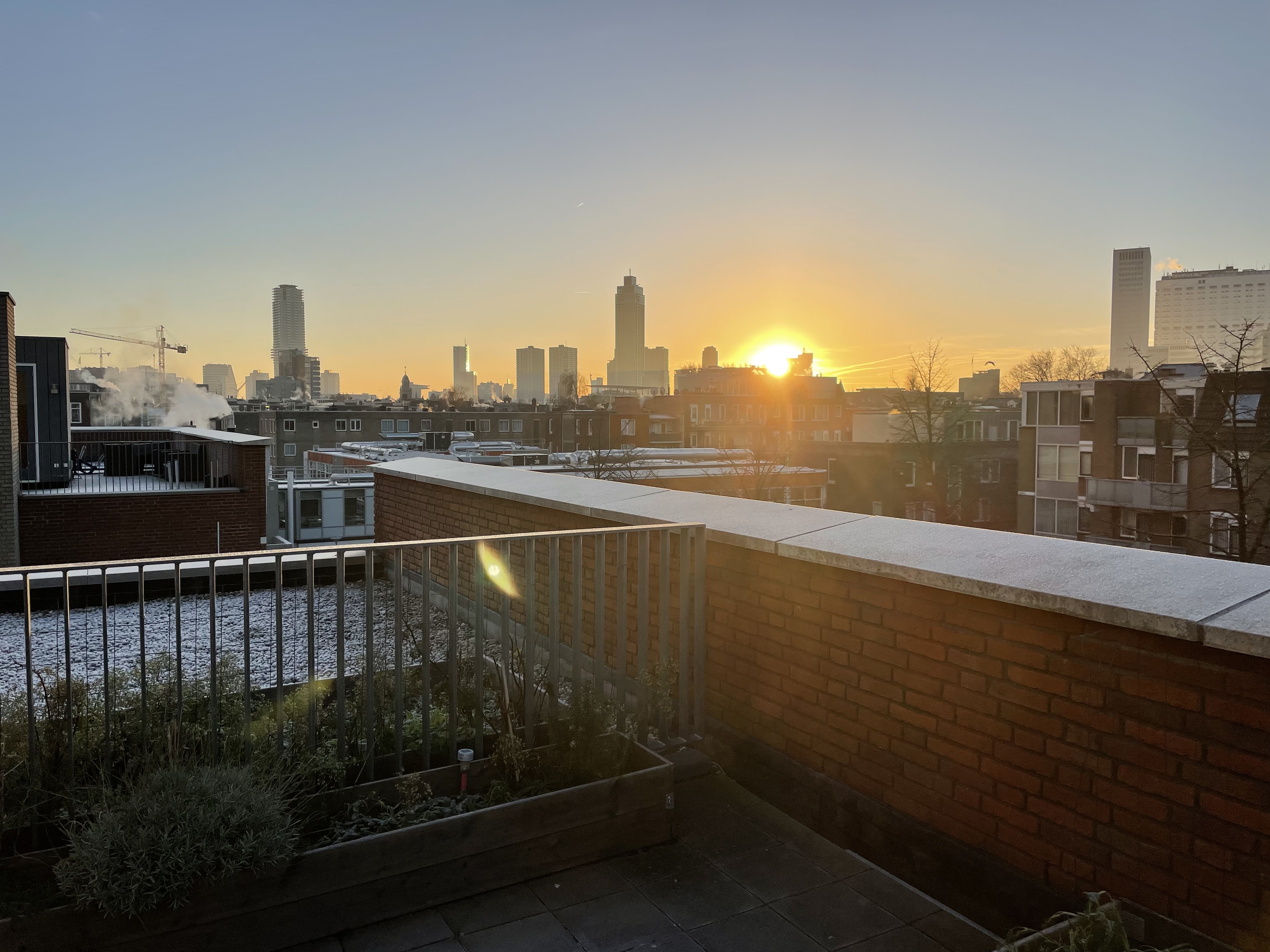 Spacious studio with roof terrace, beautiful view! — Rotterdam stay