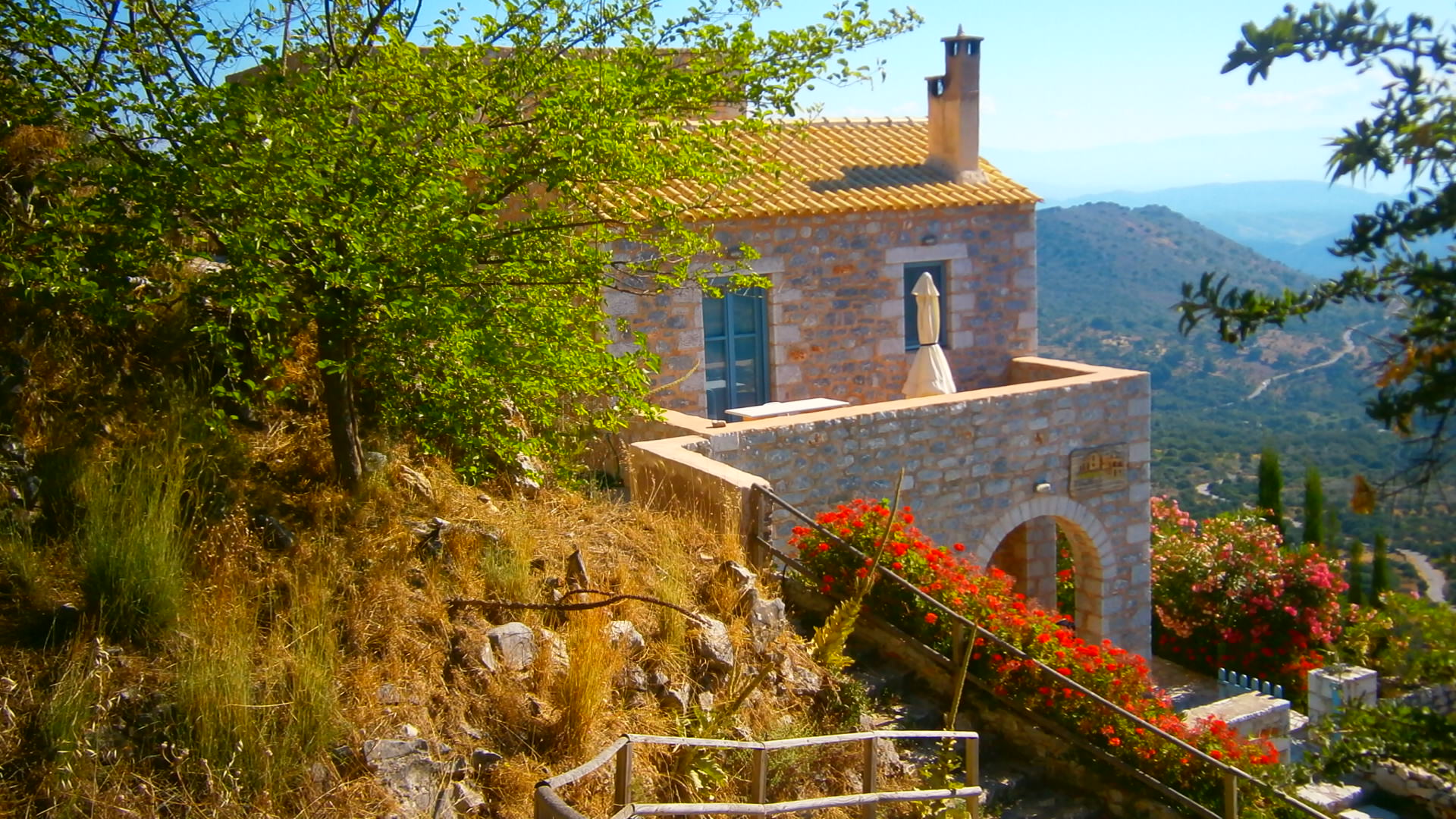 Stone House In Drosopigi With Amazing Sea View 1 Apartments For Rent In Drosopigi Greece
