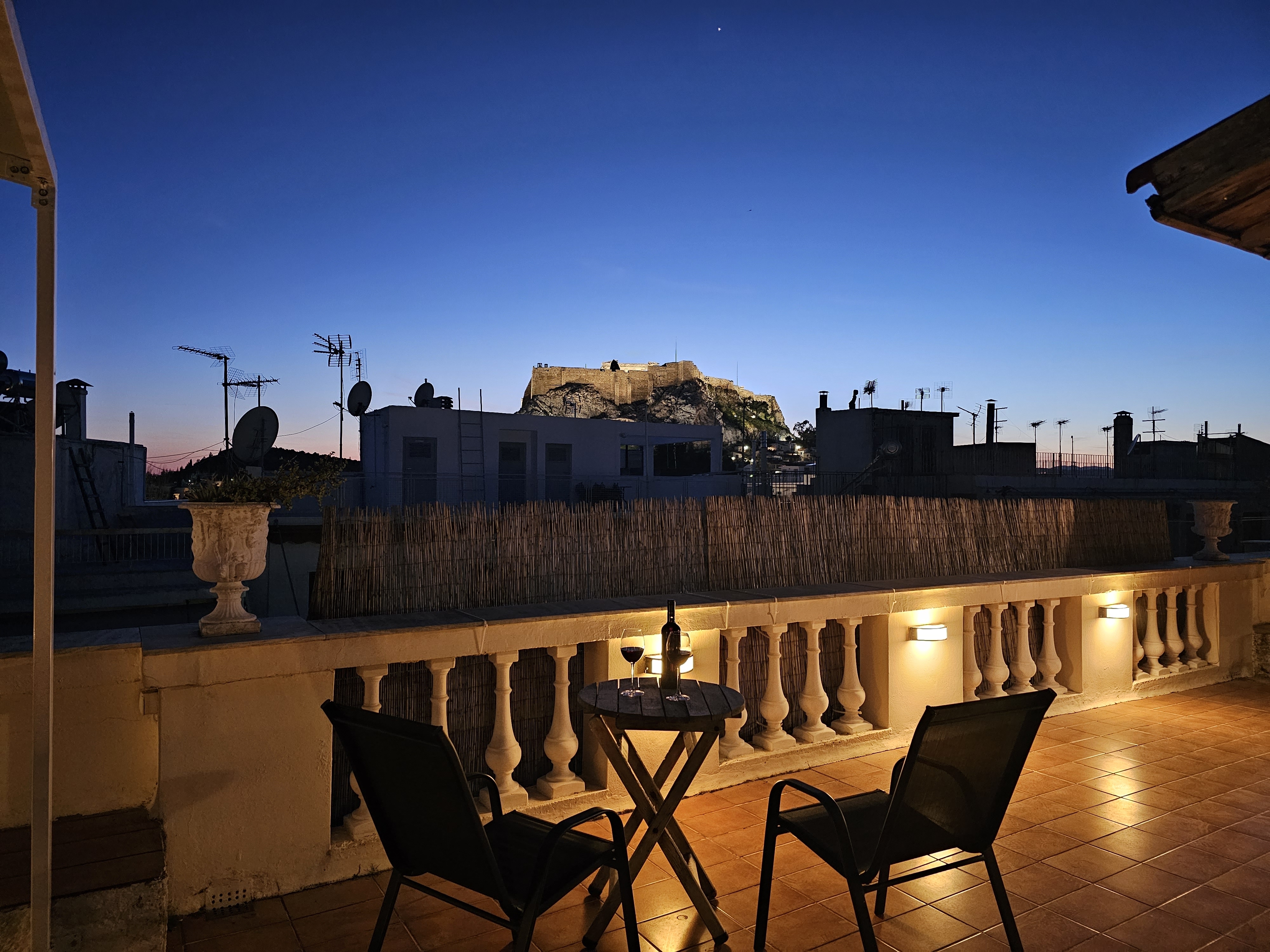 Plaka penthouse apartment Acropolis view terrace