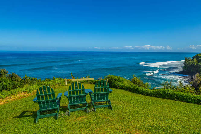 Mountain/Ocean views by Hanalei + Nāpali + Hot Tub in North Shore Kauai, Hawaii