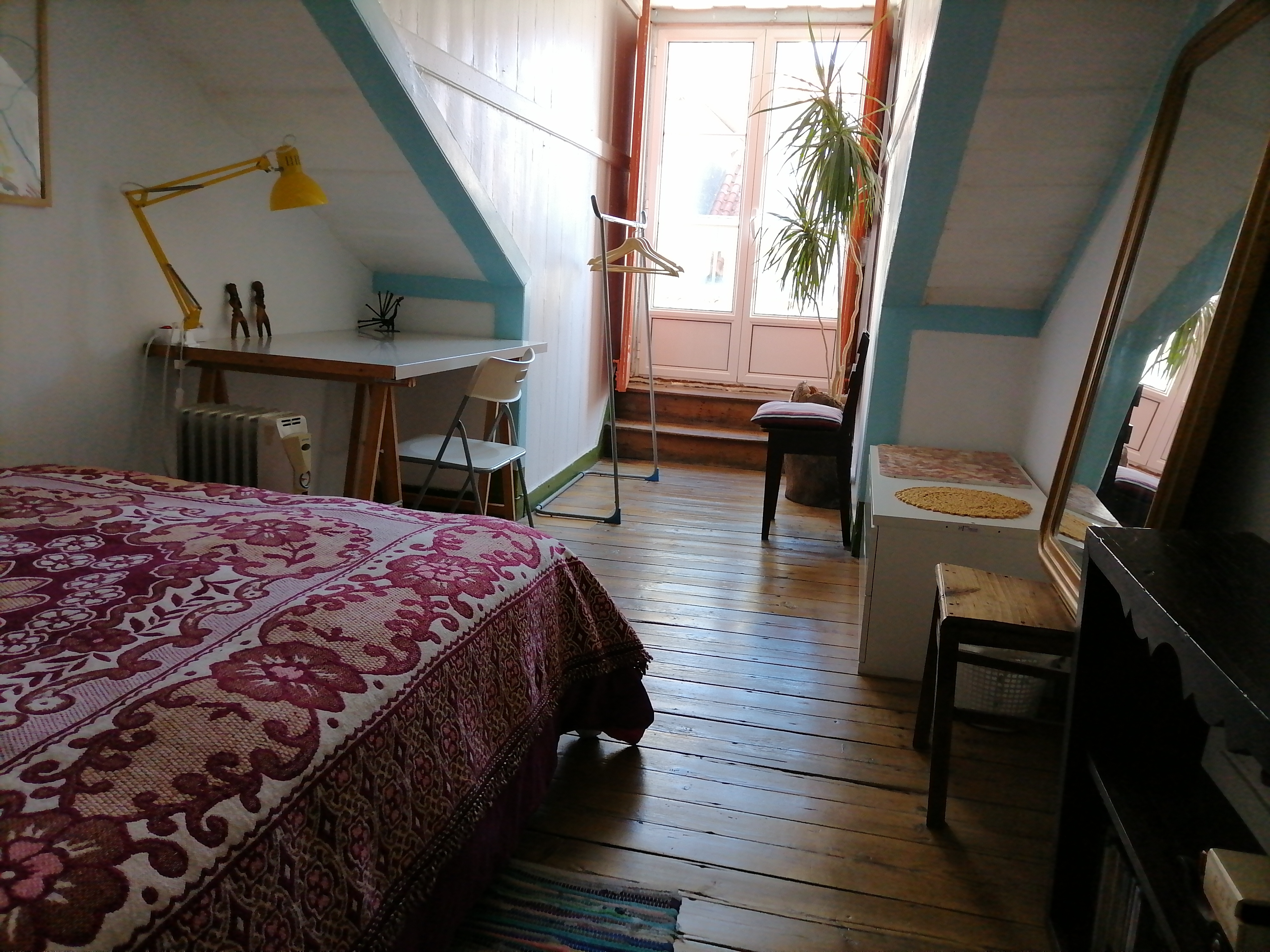 Romantic attic in the center